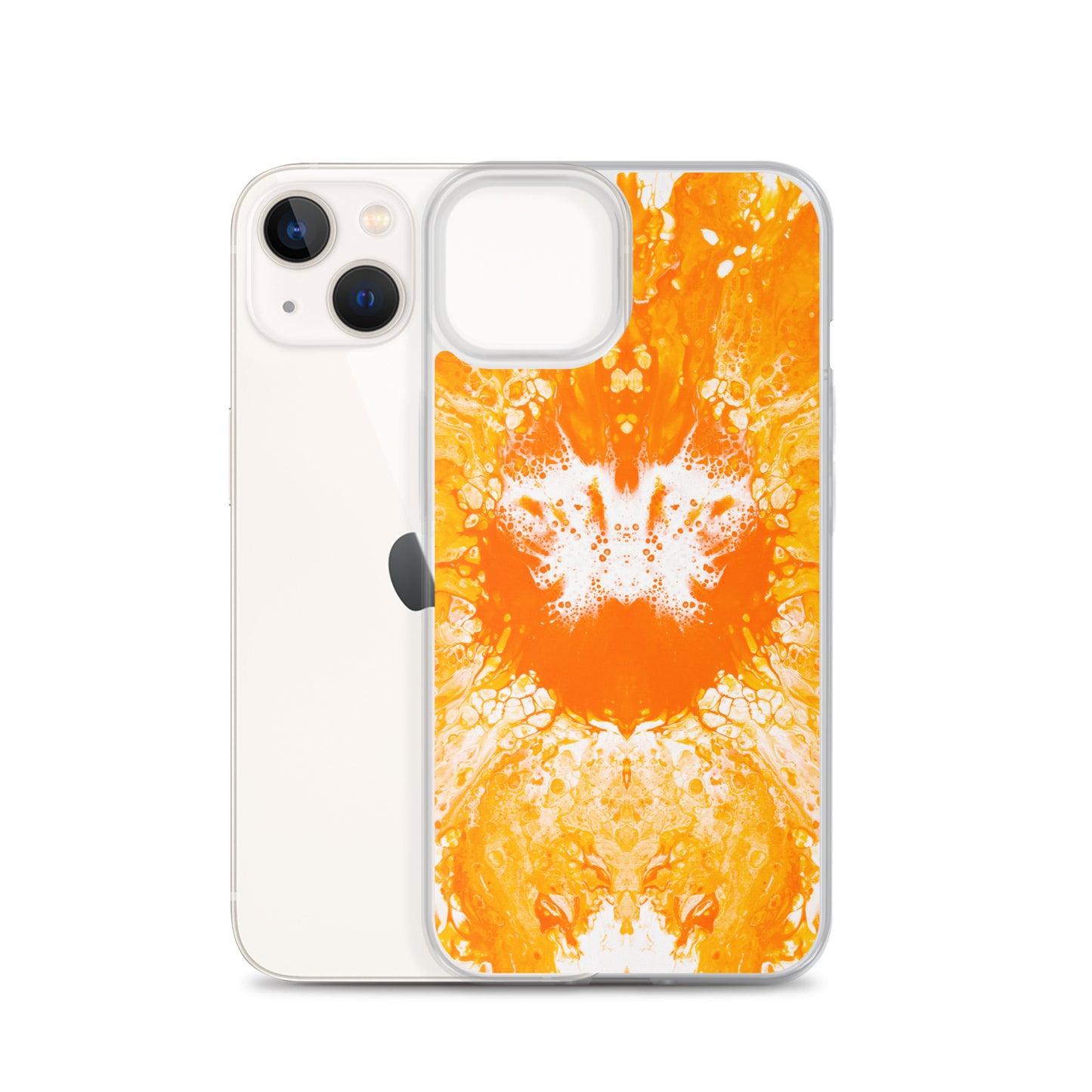 NightOwl Studio Custom Phone Case Compatible with iPhone, Ultra Slim Cover with Heavy Duty Scratch Resistant Shockproof Protection, Naranja