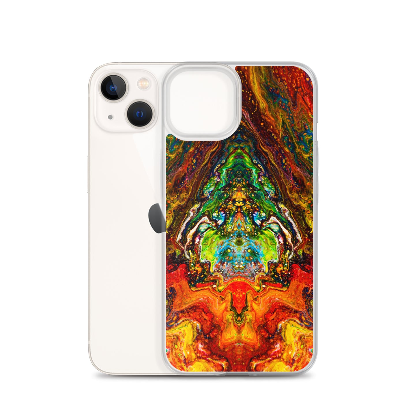 NightOwl Studio Custom Phone Case Compatible with iPhone, Ultra Slim Cover with Heavy Duty Scratch Resistant Shockproof Protection, Psychedelic Something