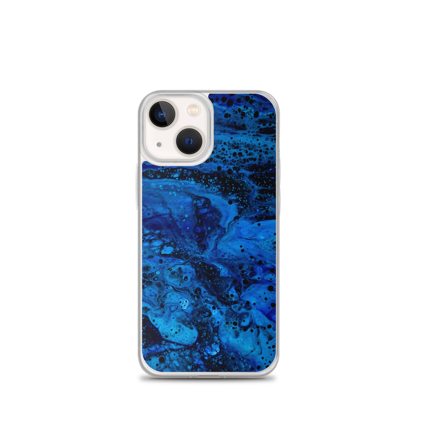 NightOwl Studio Custom Phone Case Compatible with iPhone, Ultra Slim Cover with Heavy Duty Scratch Resistant Shockproof Protection, Blue Abyss