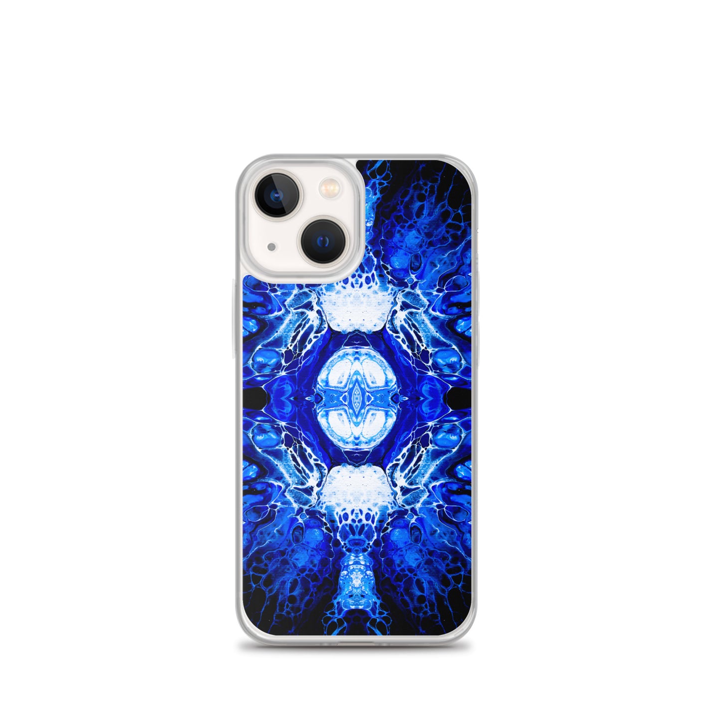 NightOwl Studio Custom Phone Case Compatible with iPhone, Ultra Slim Cover with Heavy Duty Scratch Resistant Shockproof Protection, Blue Nucleus