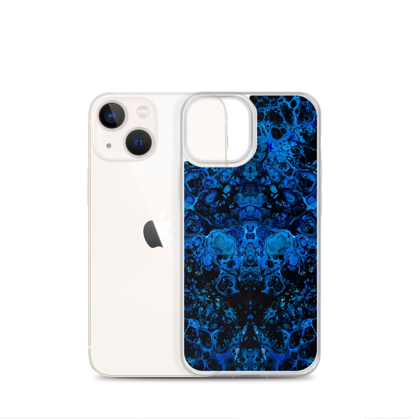 NightOwl Studio Custom Phone Case Compatible with iPhone, Ultra Slim Cover with Heavy Duty Scratch Resistant Shockproof Protection, Azul