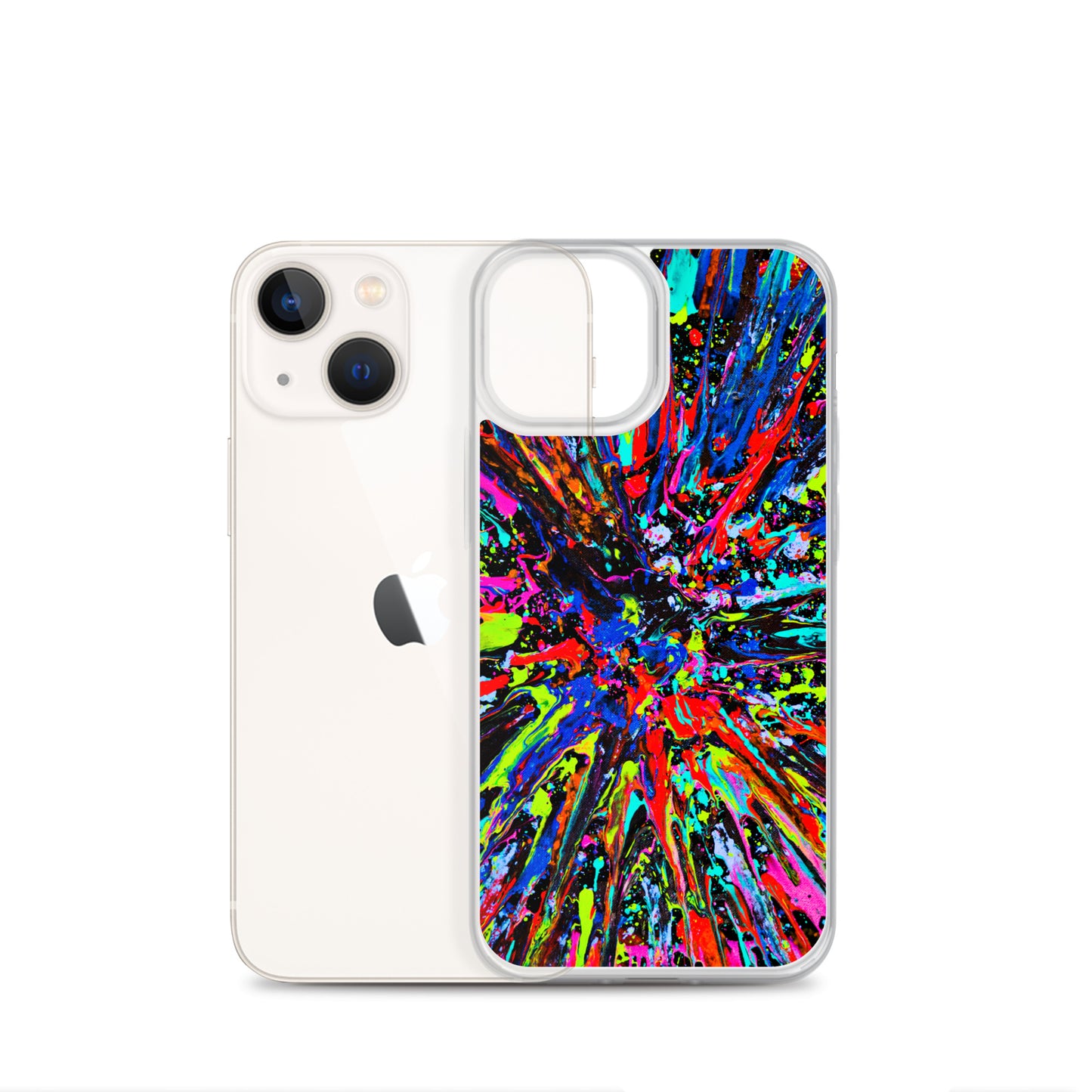 NightOwl Studio Custom Phone Case Compatible with iPhone, Ultra Slim Cover with Heavy Duty Scratch Resistant Shockproof Protection, Splatter