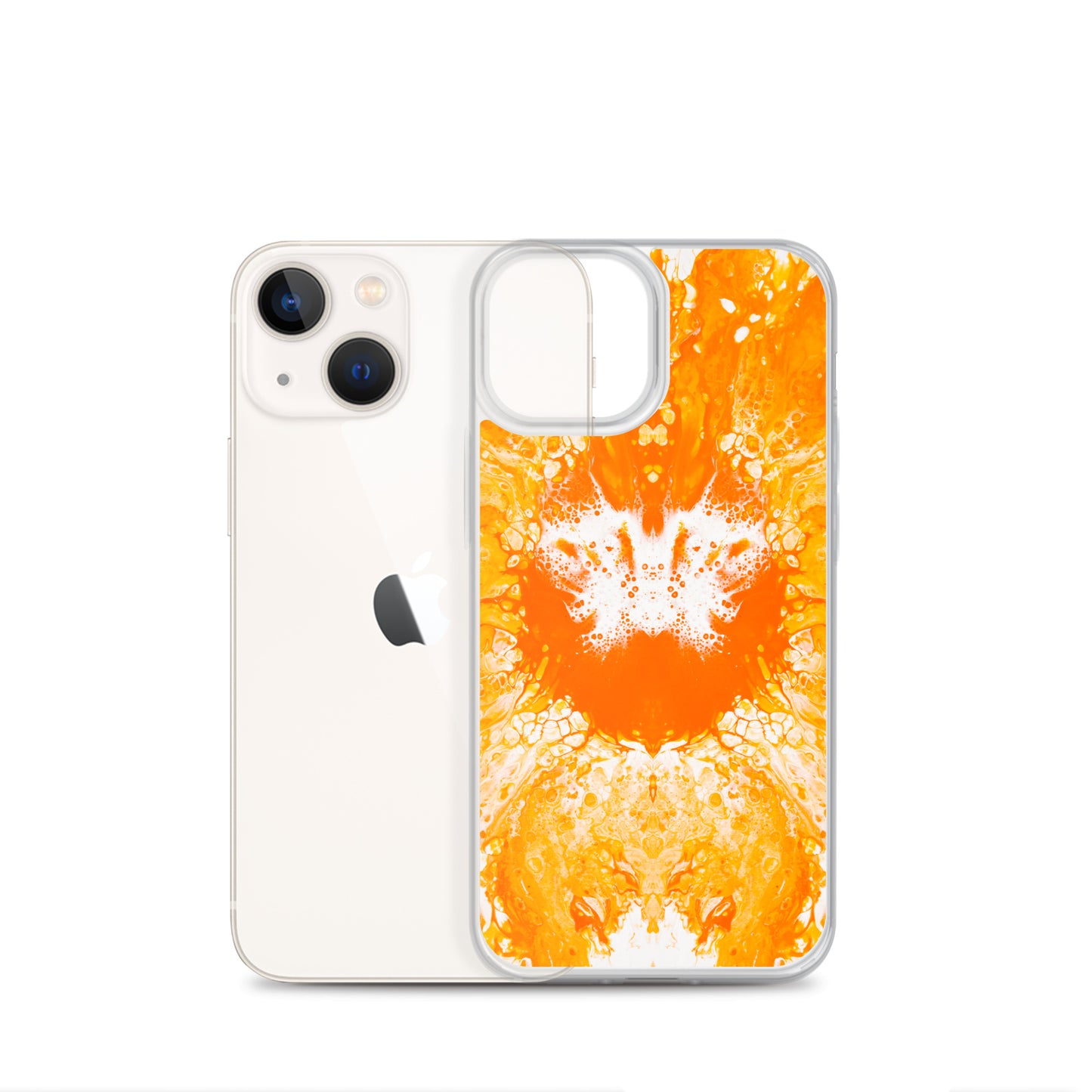 NightOwl Studio Custom Phone Case Compatible with iPhone, Ultra Slim Cover with Heavy Duty Scratch Resistant Shockproof Protection, Naranja