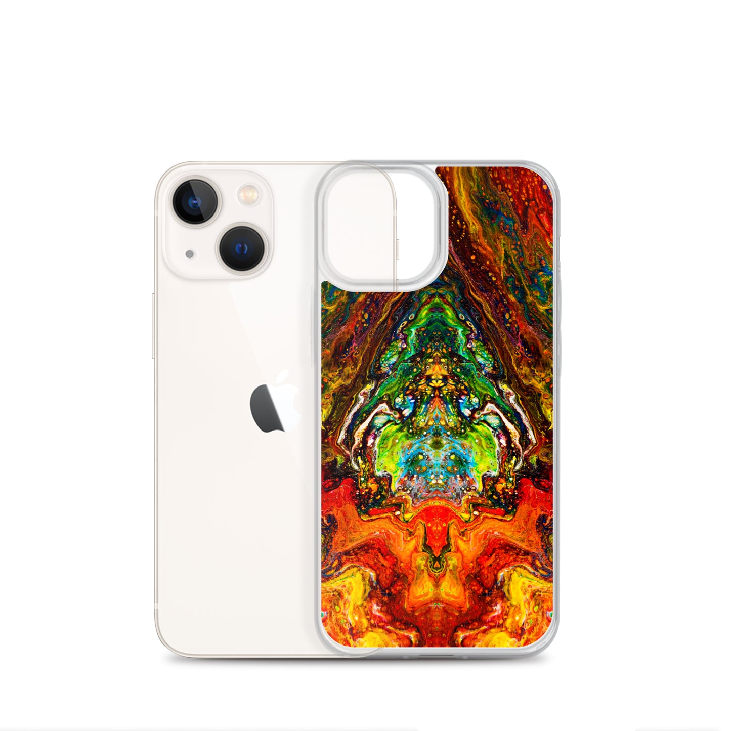 NightOwl Studio Custom Phone Case Compatible with iPhone, Ultra Slim Cover with Heavy Duty Scratch Resistant Shockproof Protection, Psychedelic Something