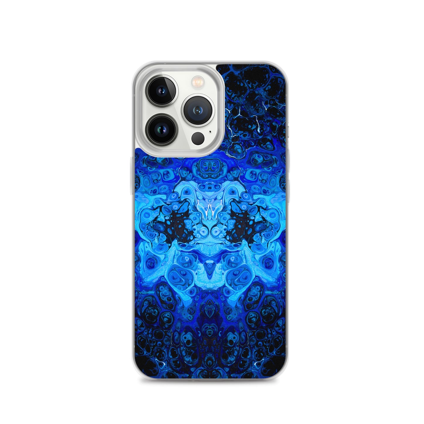 NightOwl Studio Custom Phone Case Compatible with iPhone, Ultra Slim Cover with Heavy Duty Scratch Resistant Shockproof Protection, Blue Bliss