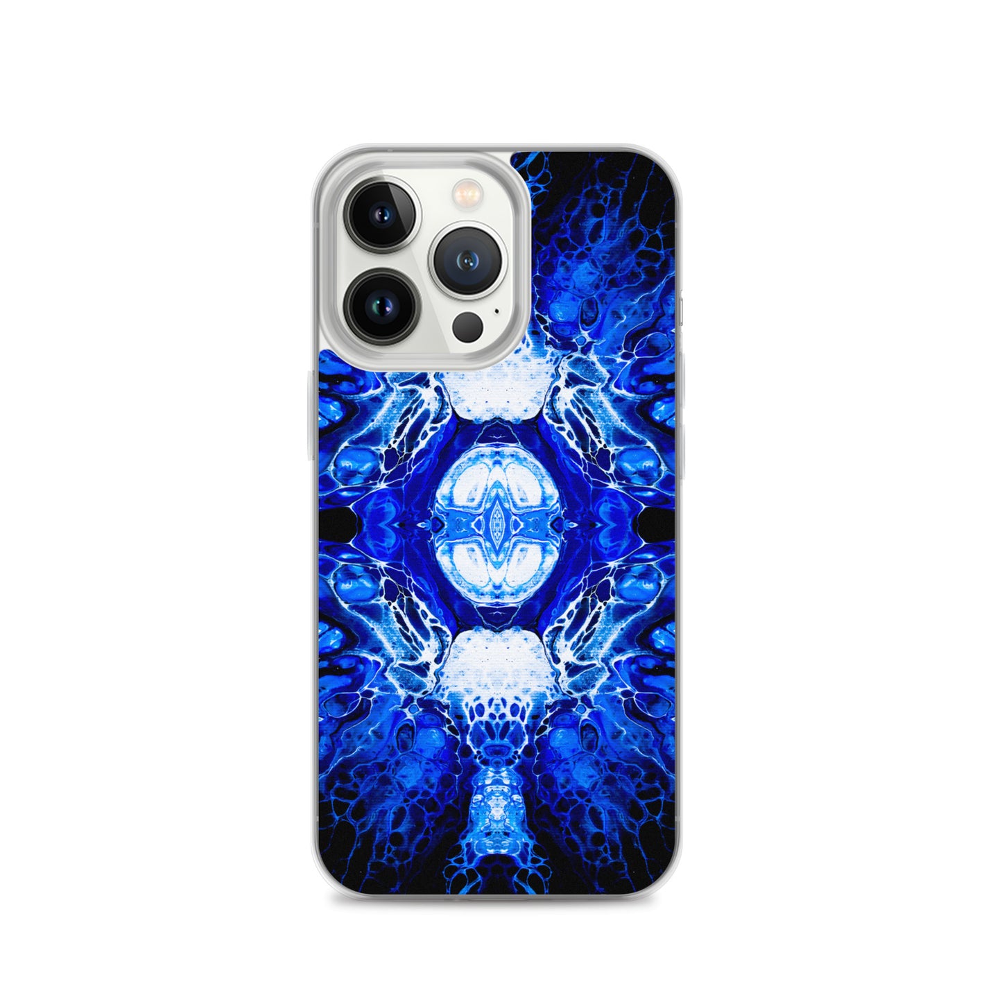 NightOwl Studio Custom Phone Case Compatible with iPhone, Ultra Slim Cover with Heavy Duty Scratch Resistant Shockproof Protection, Blue Nucleus