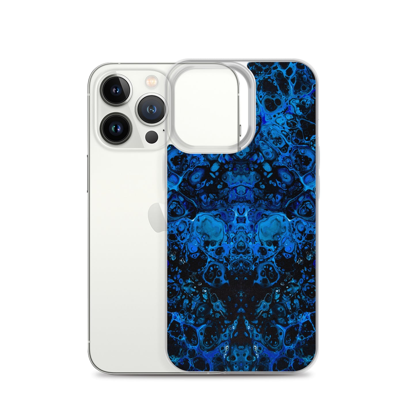 NightOwl Studio Custom Phone Case Compatible with iPhone, Ultra Slim Cover with Heavy Duty Scratch Resistant Shockproof Protection, Azul