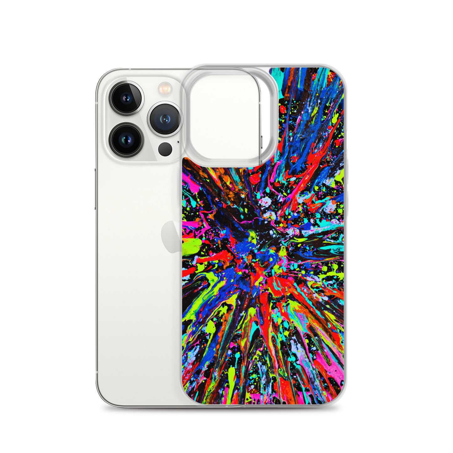 NightOwl Studio Custom Phone Case Compatible with iPhone, Ultra Slim Cover with Heavy Duty Scratch Resistant Shockproof Protection, Splatter