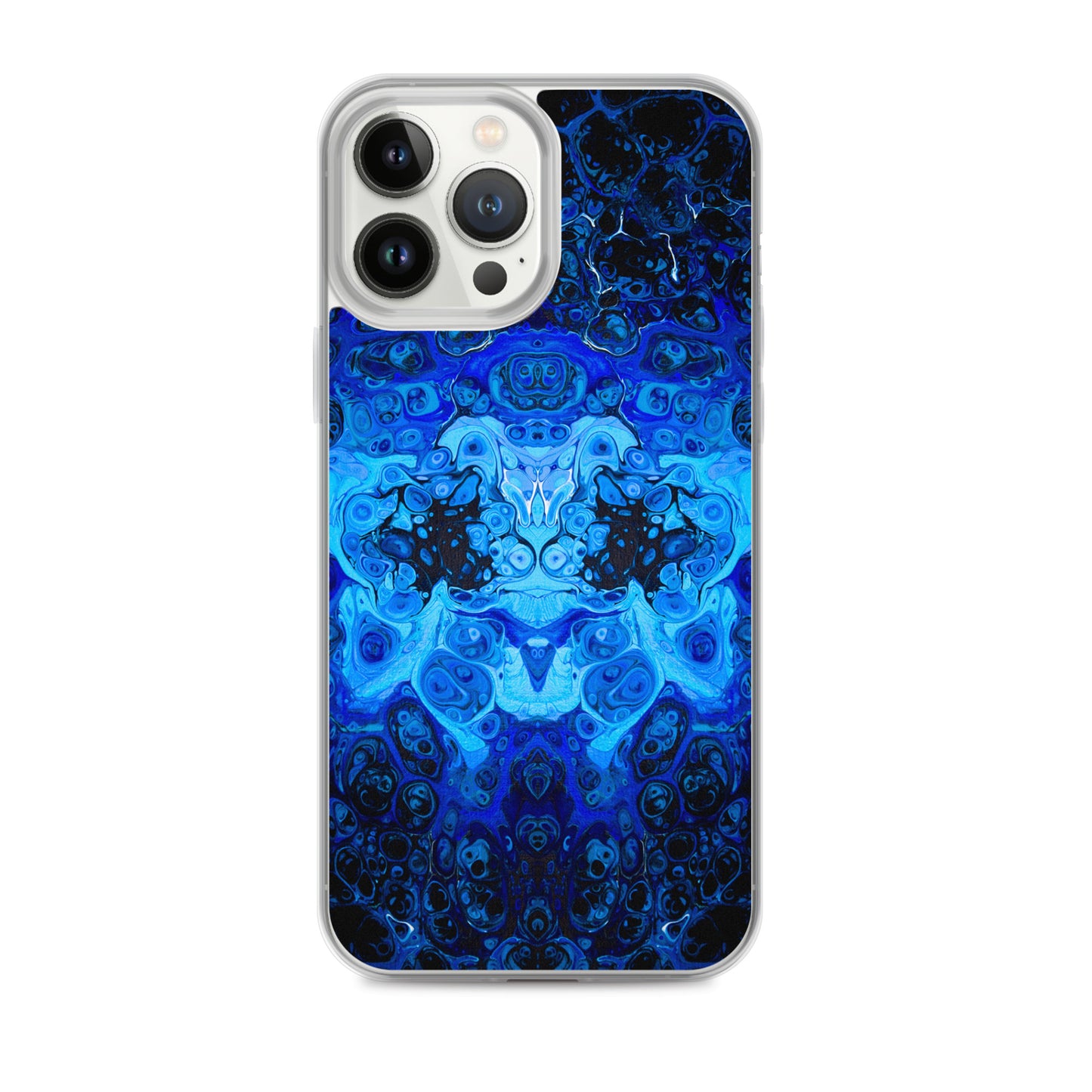 NightOwl Studio Custom Phone Case Compatible with iPhone, Ultra Slim Cover with Heavy Duty Scratch Resistant Shockproof Protection, Blue Bliss