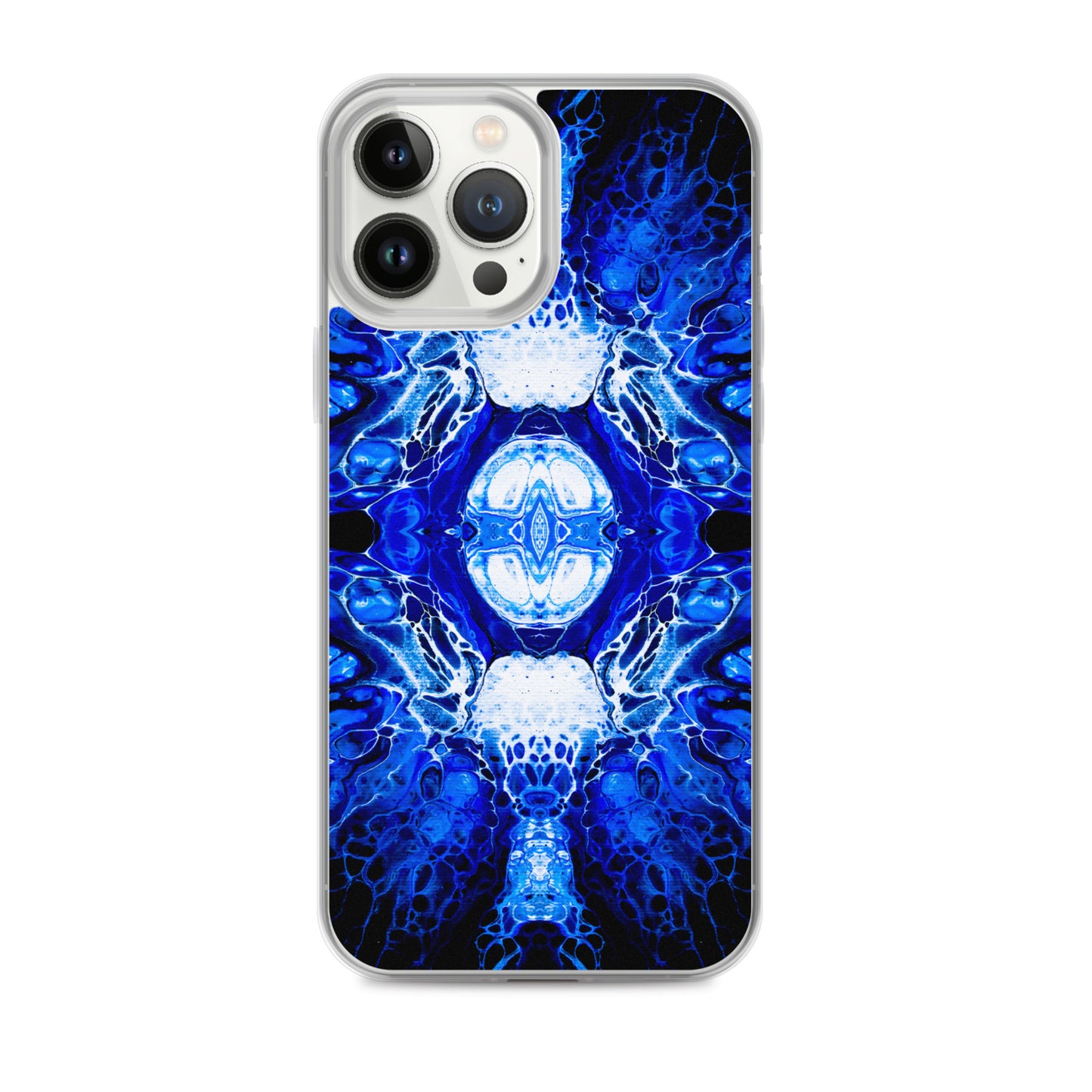 NightOwl Studio Custom Phone Case Compatible with iPhone, Ultra Slim Cover with Heavy Duty Scratch Resistant Shockproof Protection, Blue Nucleus