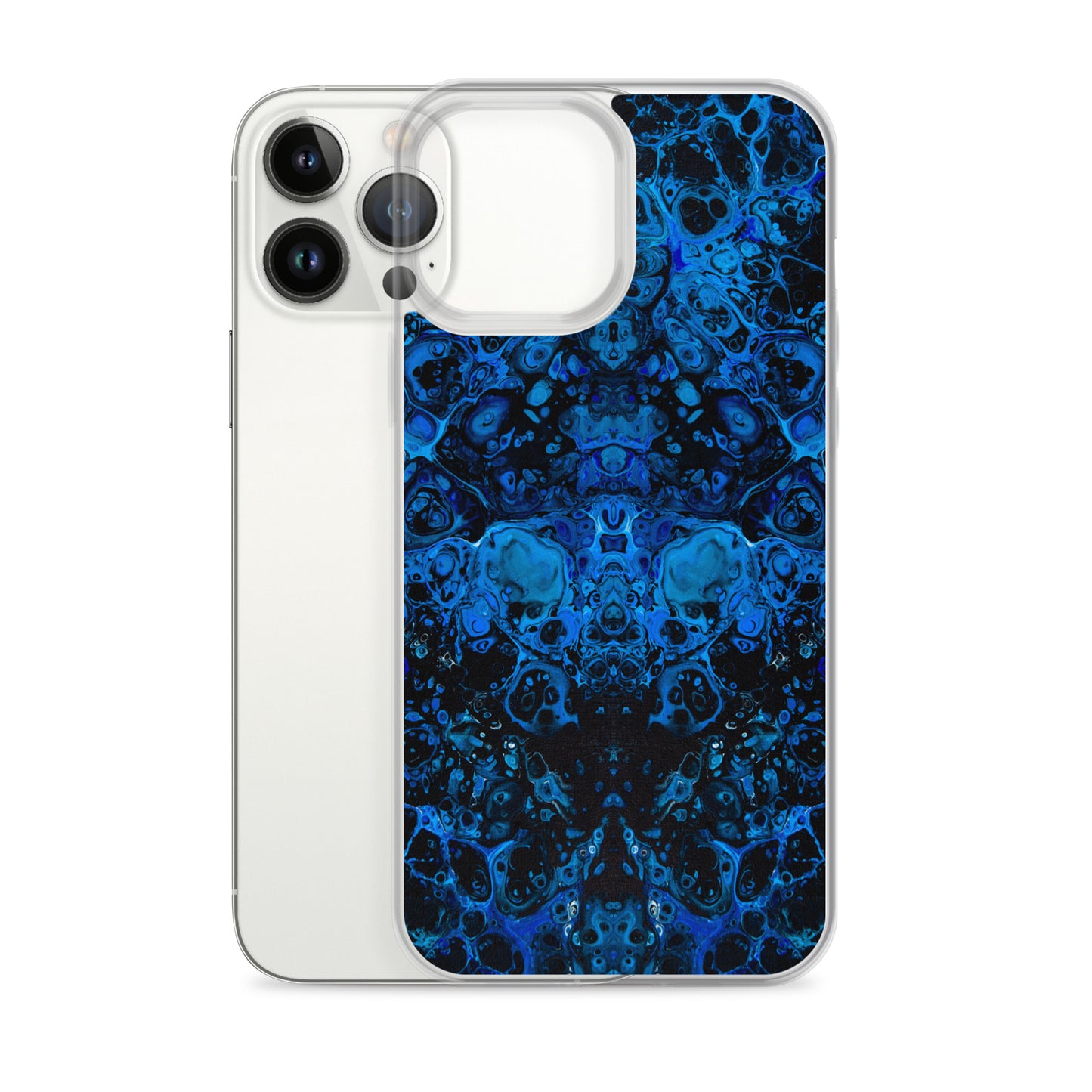 NightOwl Studio Custom Phone Case Compatible with iPhone, Ultra Slim Cover with Heavy Duty Scratch Resistant Shockproof Protection, Azul