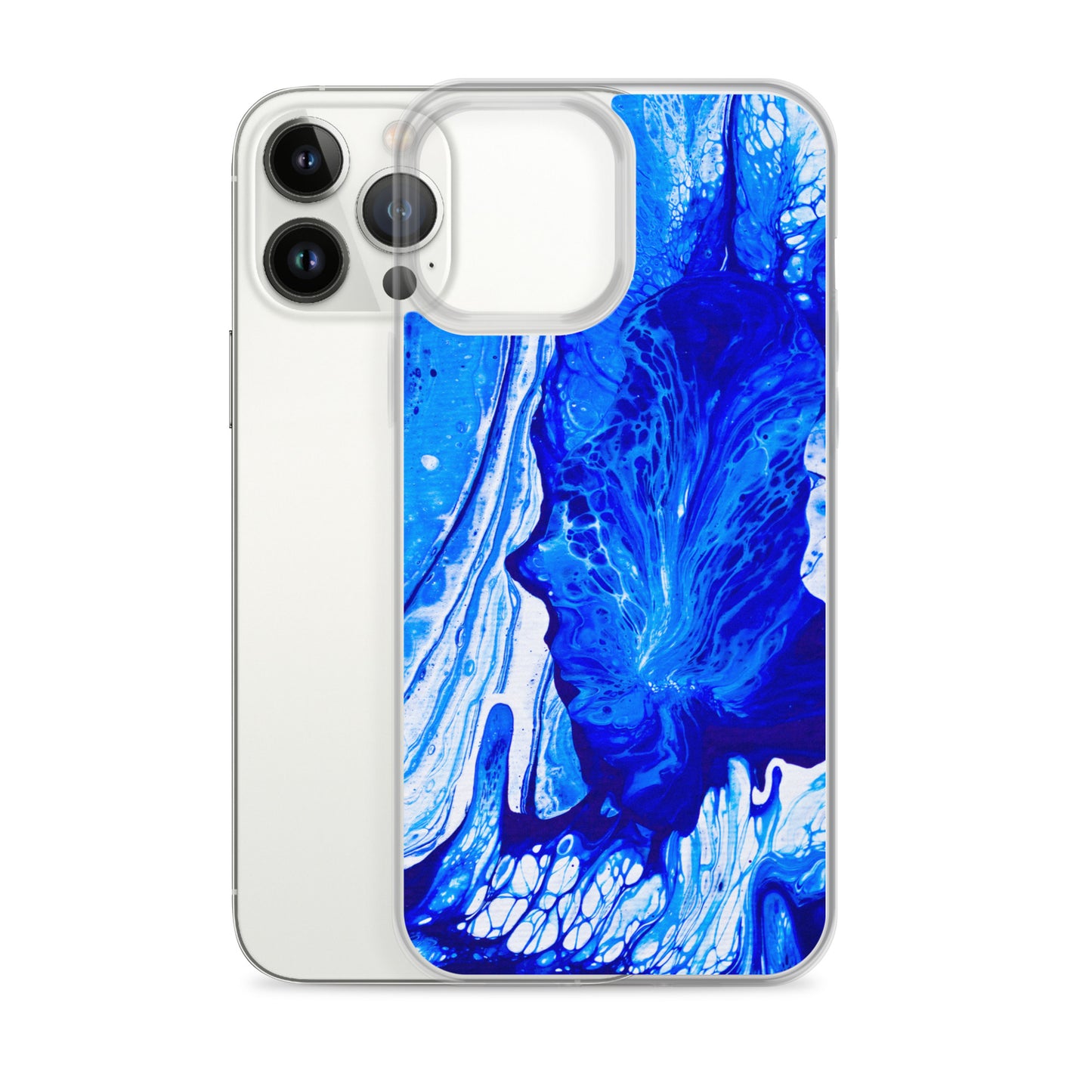 NightOwl Studio Custom Phone Case Compatible with iPhone, Ultra Slim Cover with Heavy Duty Scratch Resistant Shockproof Protection, Ms. Blue