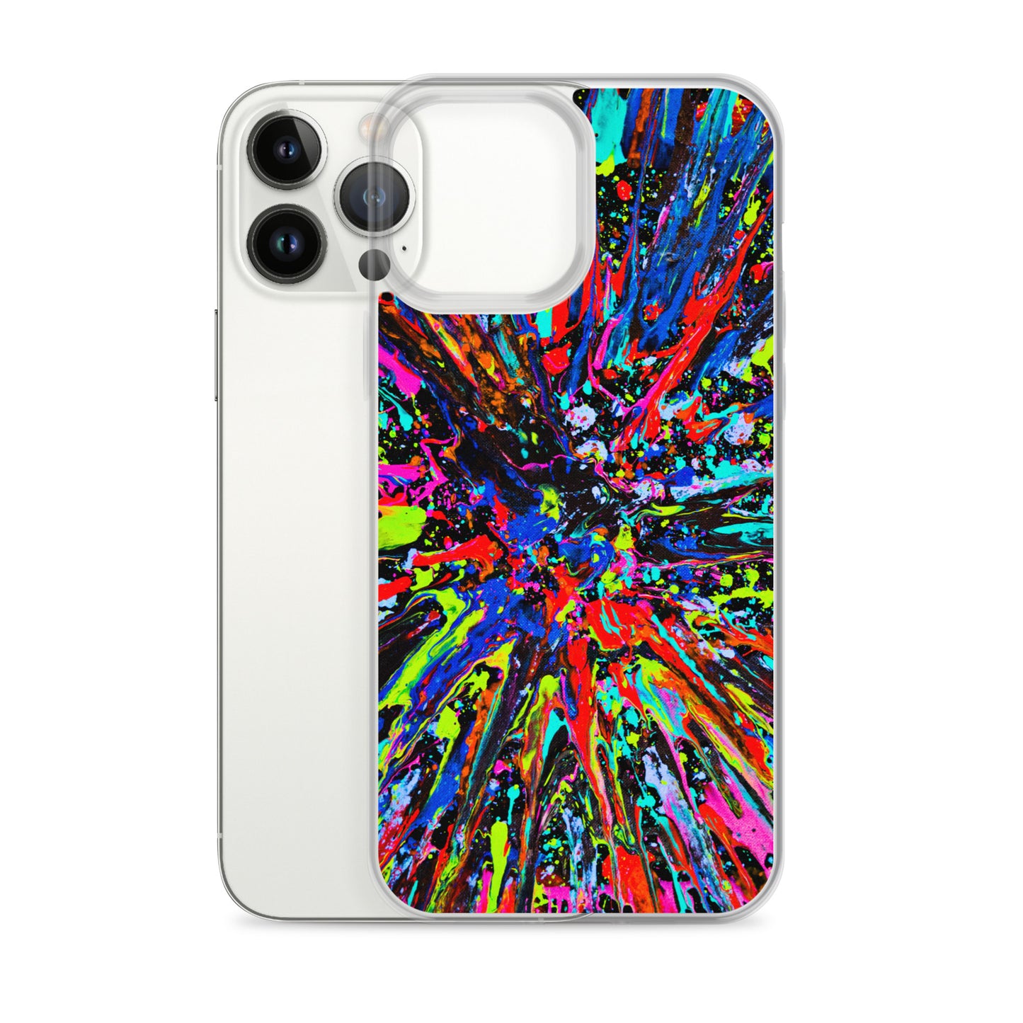 NightOwl Studio Custom Phone Case Compatible with iPhone, Ultra Slim Cover with Heavy Duty Scratch Resistant Shockproof Protection, Splatter