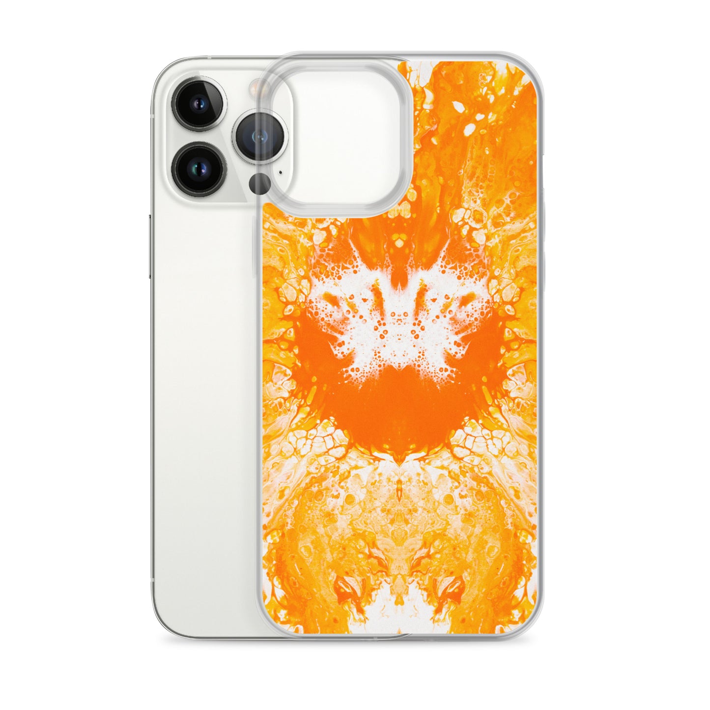 NightOwl Studio Custom Phone Case Compatible with iPhone, Ultra Slim Cover with Heavy Duty Scratch Resistant Shockproof Protection, Naranja