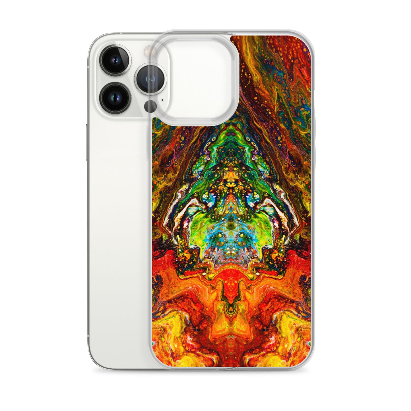 NightOwl Studio Custom Phone Case Compatible with iPhone, Ultra Slim Cover with Heavy Duty Scratch Resistant Shockproof Protection, Psychedelic Something