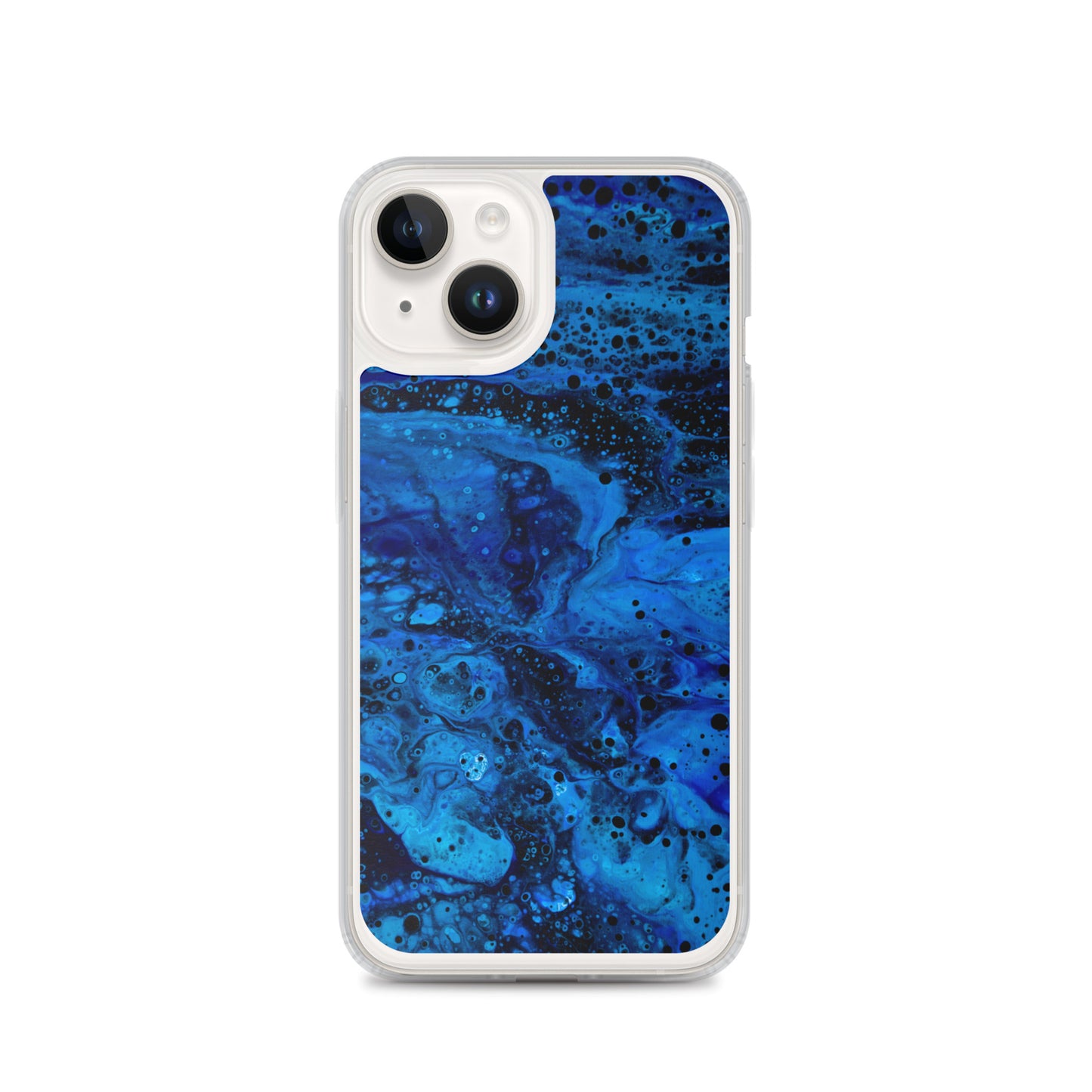 NightOwl Studio Custom Phone Case Compatible with iPhone, Ultra Slim Cover with Heavy Duty Scratch Resistant Shockproof Protection, Blue Abyss