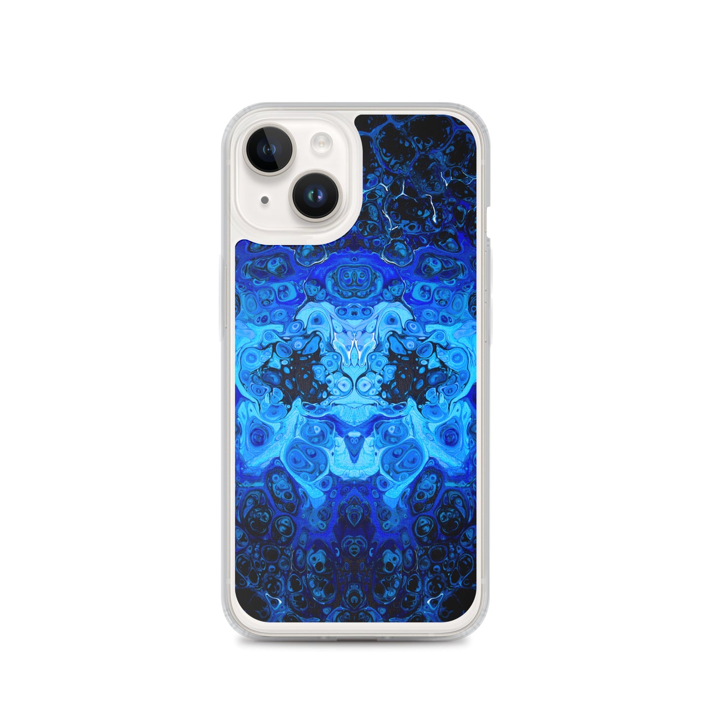 NightOwl Studio Custom Phone Case Compatible with iPhone, Ultra Slim Cover with Heavy Duty Scratch Resistant Shockproof Protection, Blue Bliss