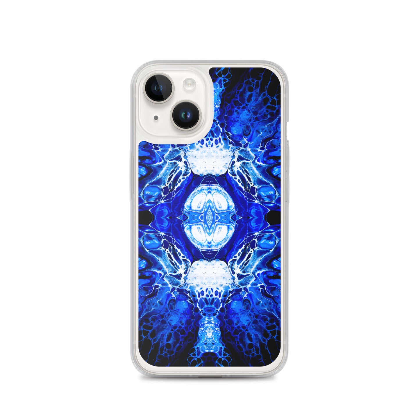 NightOwl Studio Custom Phone Case Compatible with iPhone, Ultra Slim Cover with Heavy Duty Scratch Resistant Shockproof Protection, Blue Nucleus