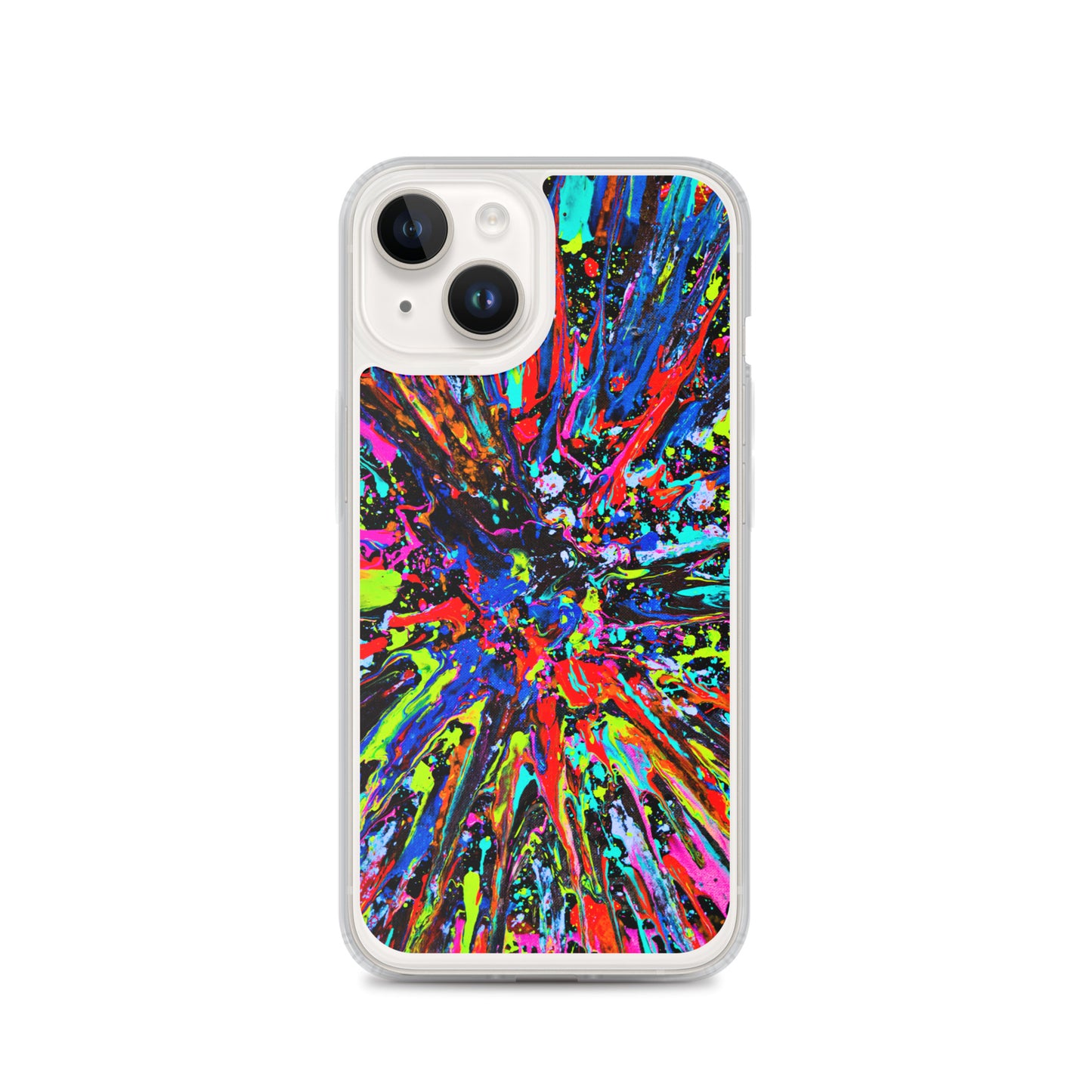 NightOwl Studio Custom Phone Case Compatible with iPhone, Ultra Slim Cover with Heavy Duty Scratch Resistant Shockproof Protection, Splatter