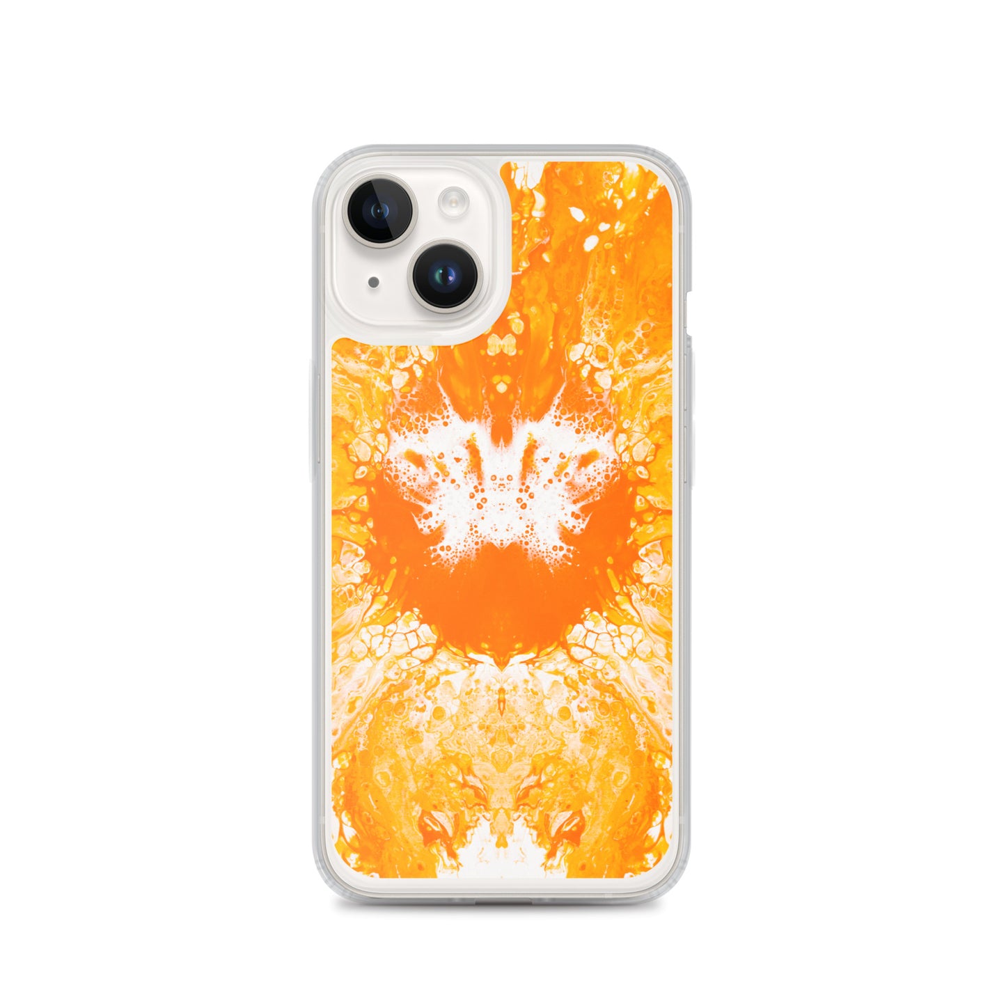 NightOwl Studio Custom Phone Case Compatible with iPhone, Ultra Slim Cover with Heavy Duty Scratch Resistant Shockproof Protection, Naranja