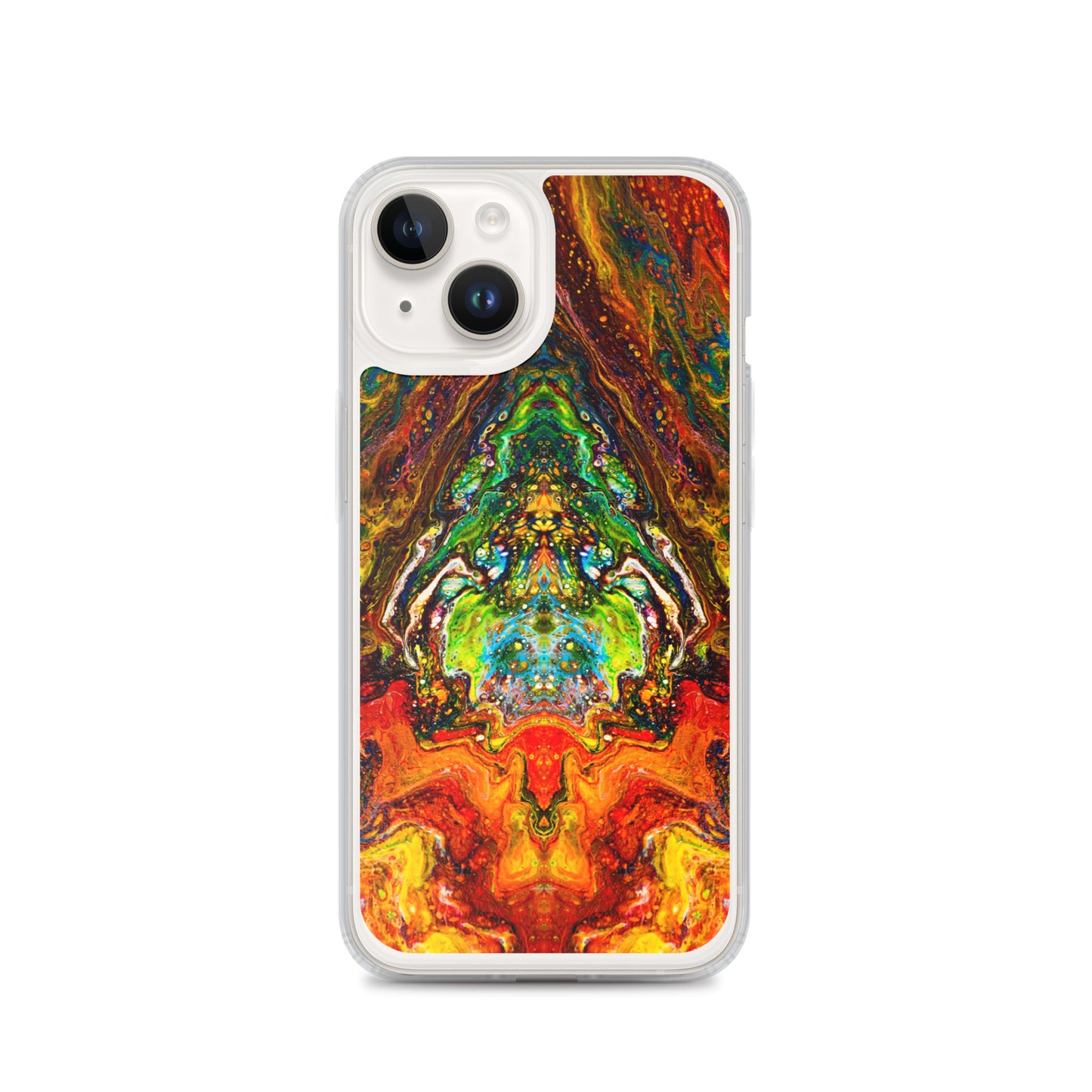 NightOwl Studio Custom Phone Case Compatible with iPhone, Ultra Slim Cover with Heavy Duty Scratch Resistant Shockproof Protection, Psychedelic Something