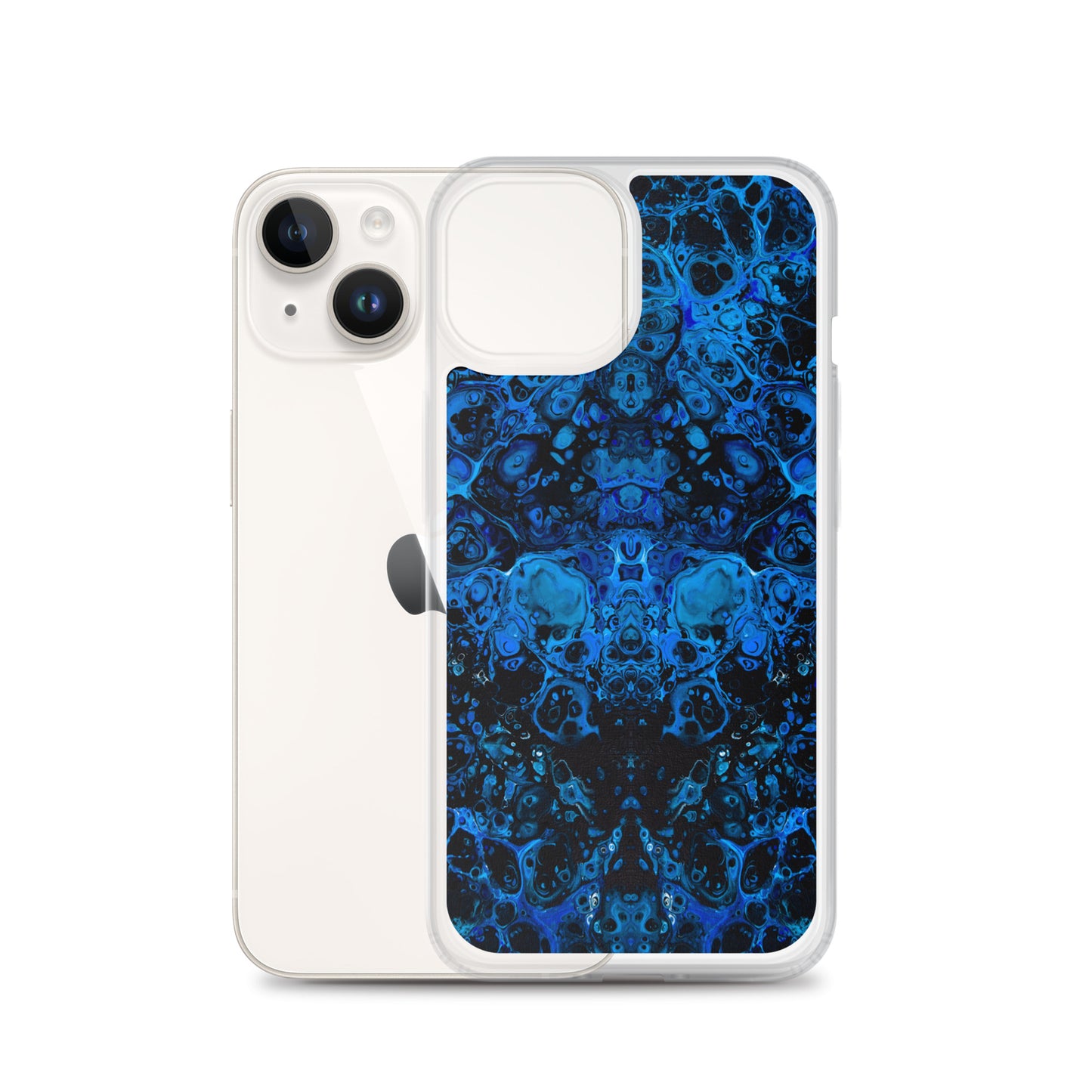 NightOwl Studio Custom Phone Case Compatible with iPhone, Ultra Slim Cover with Heavy Duty Scratch Resistant Shockproof Protection, Azul