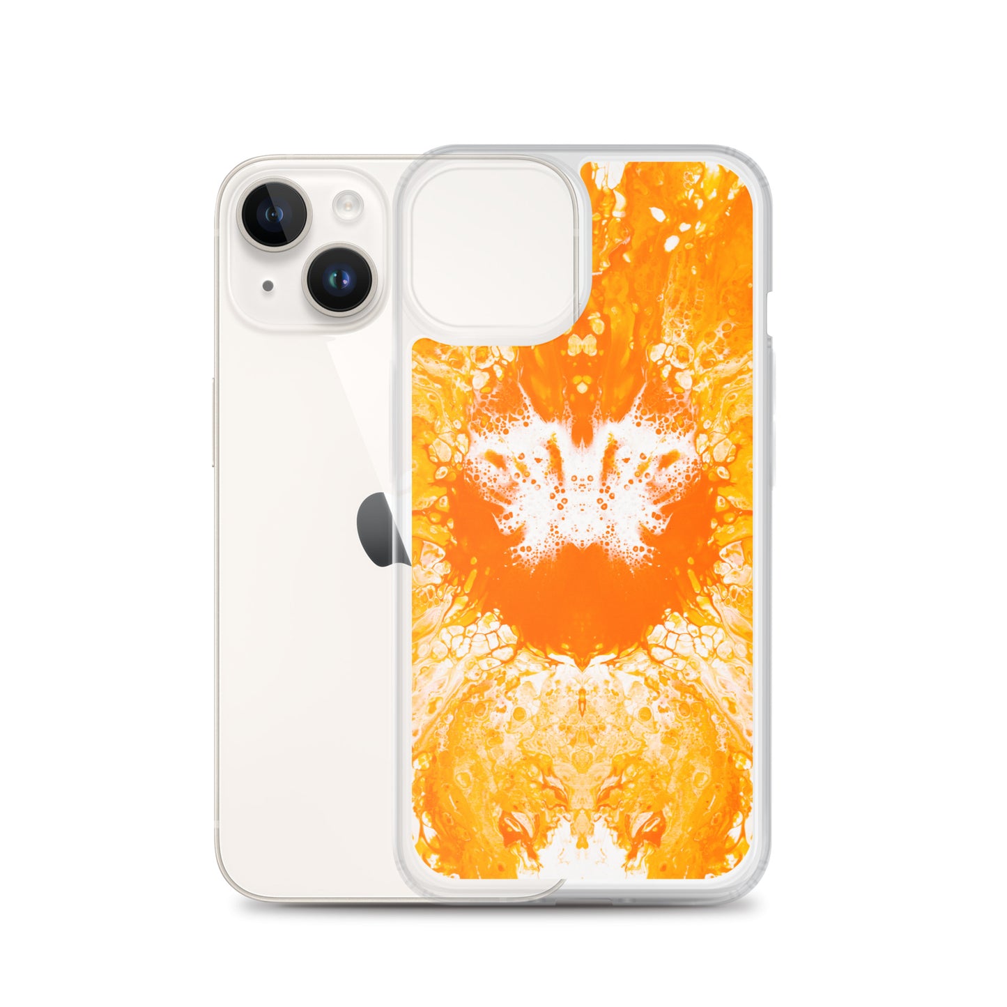 NightOwl Studio Custom Phone Case Compatible with iPhone, Ultra Slim Cover with Heavy Duty Scratch Resistant Shockproof Protection, Naranja