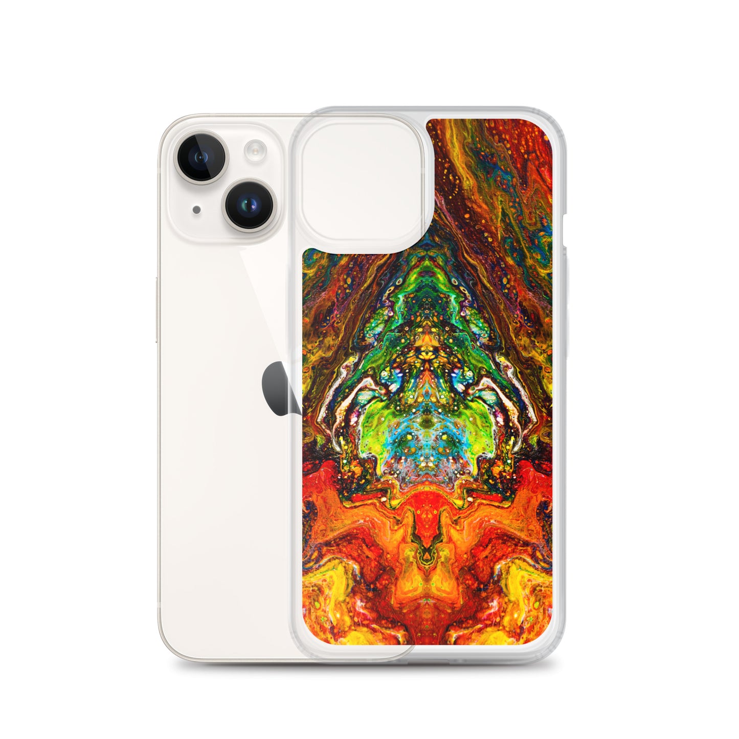 NightOwl Studio Custom Phone Case Compatible with iPhone, Ultra Slim Cover with Heavy Duty Scratch Resistant Shockproof Protection, Psychedelic Something