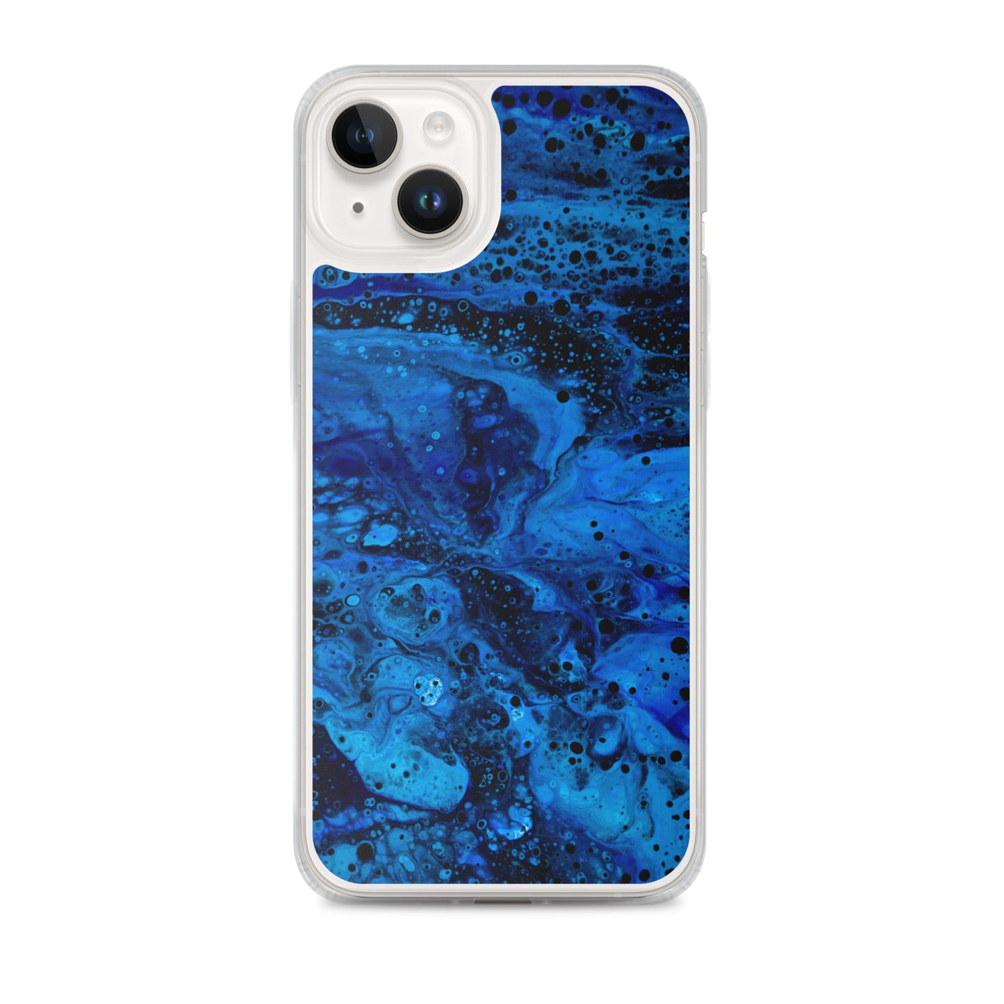 NightOwl Studio Custom Phone Case Compatible with iPhone, Ultra Slim Cover with Heavy Duty Scratch Resistant Shockproof Protection, Blue Abyss