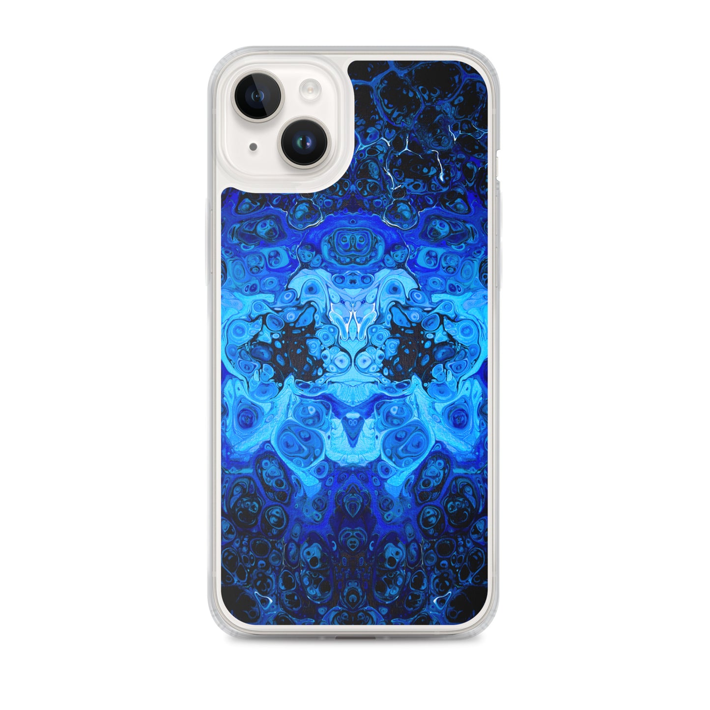 NightOwl Studio Custom Phone Case Compatible with iPhone, Ultra Slim Cover with Heavy Duty Scratch Resistant Shockproof Protection, Blue Bliss