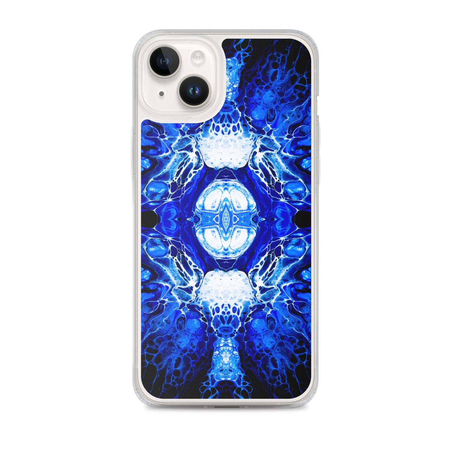 NightOwl Studio Custom Phone Case Compatible with iPhone, Ultra Slim Cover with Heavy Duty Scratch Resistant Shockproof Protection, Blue Nucleus