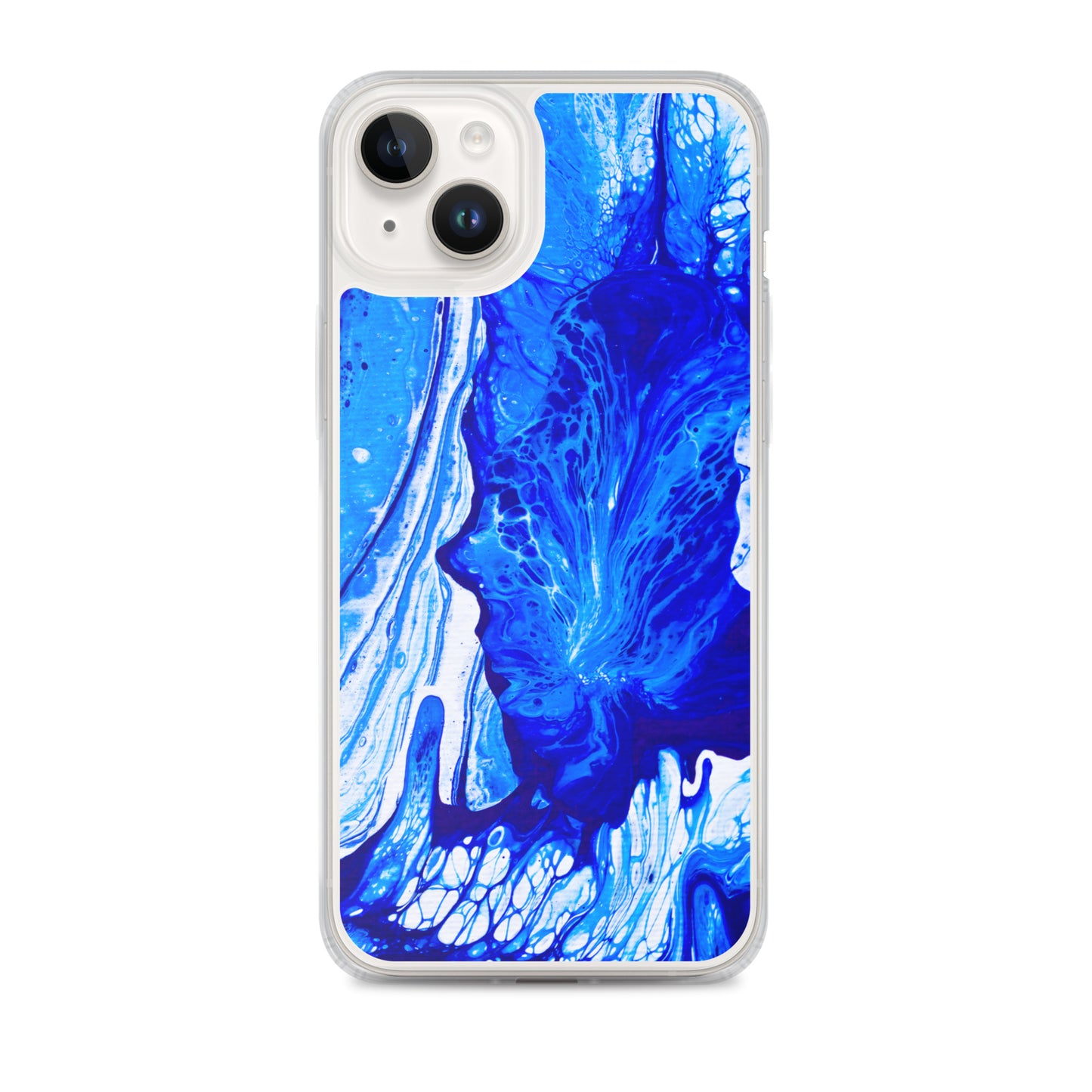 NightOwl Studio Custom Phone Case Compatible with iPhone, Ultra Slim Cover with Heavy Duty Scratch Resistant Shockproof Protection, Ms. Blue