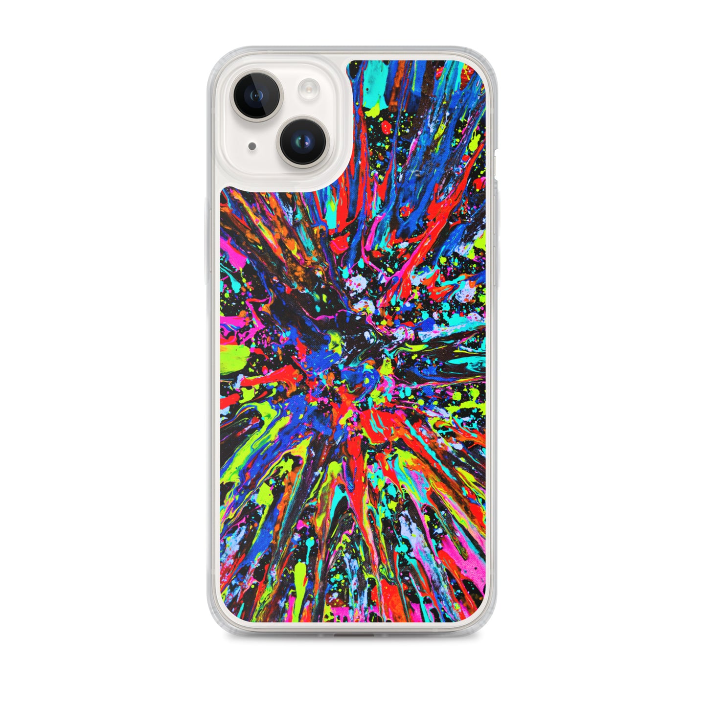 NightOwl Studio Custom Phone Case Compatible with iPhone, Ultra Slim Cover with Heavy Duty Scratch Resistant Shockproof Protection, Splatter