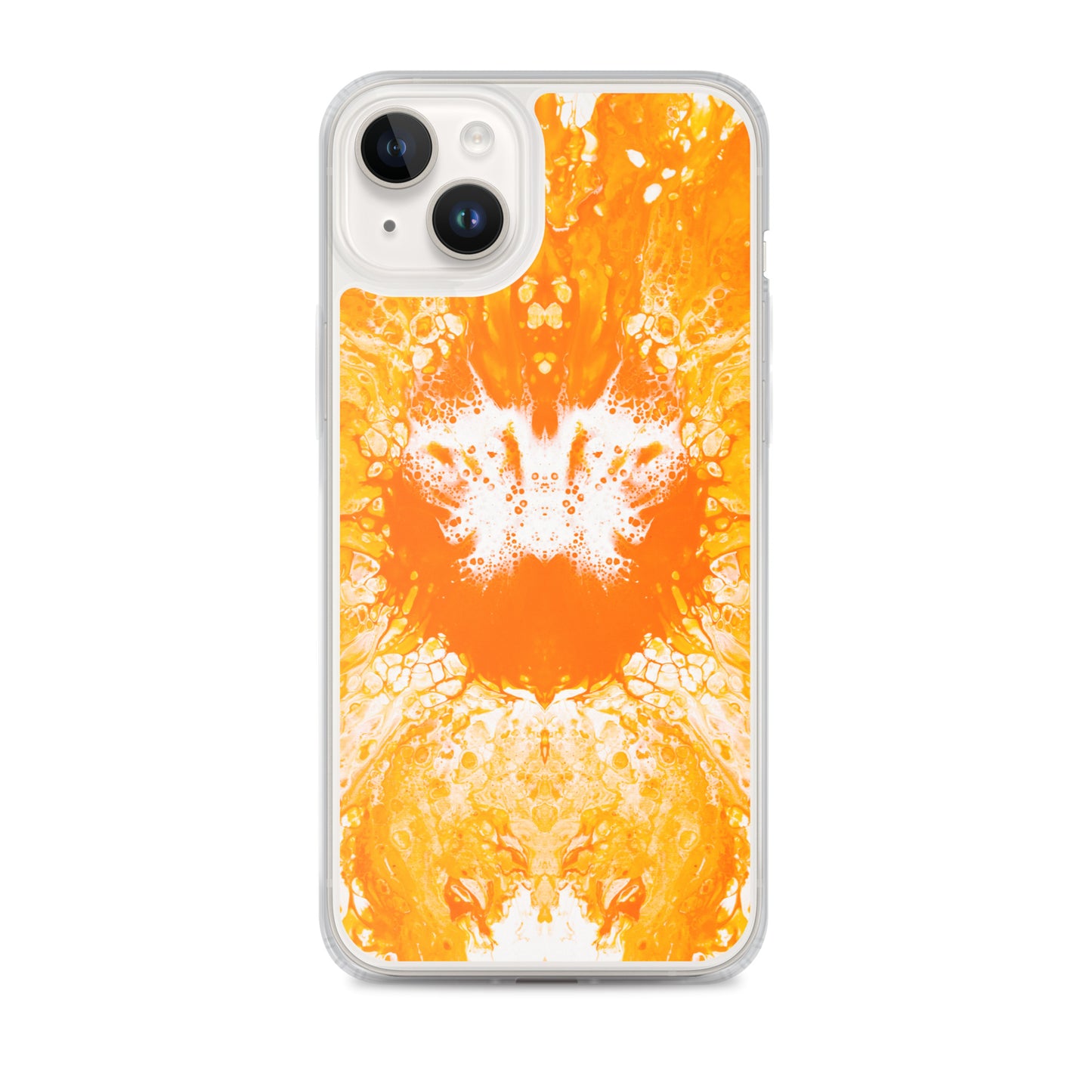 NightOwl Studio Custom Phone Case Compatible with iPhone, Ultra Slim Cover with Heavy Duty Scratch Resistant Shockproof Protection, Naranja