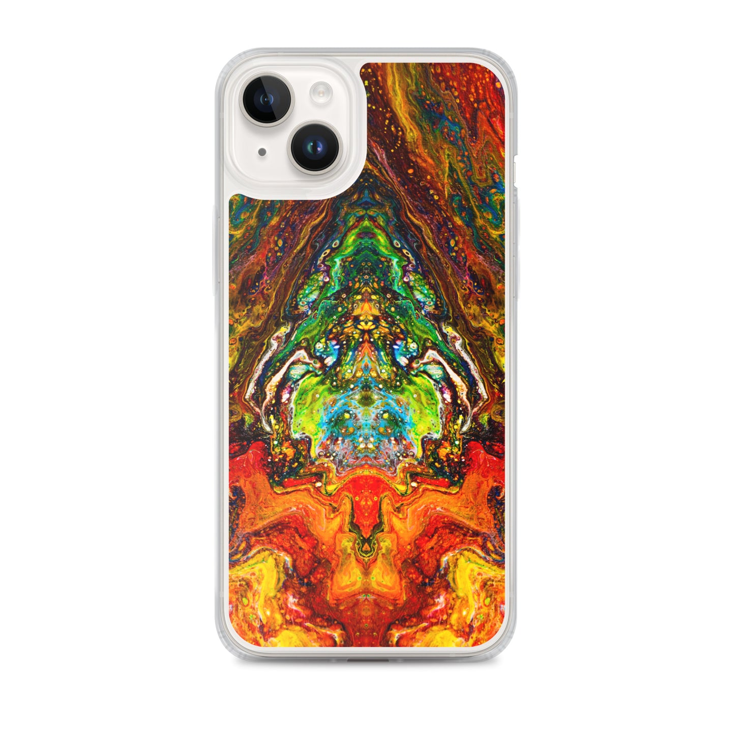 NightOwl Studio Custom Phone Case Compatible with iPhone, Ultra Slim Cover with Heavy Duty Scratch Resistant Shockproof Protection, Psychedelic Something