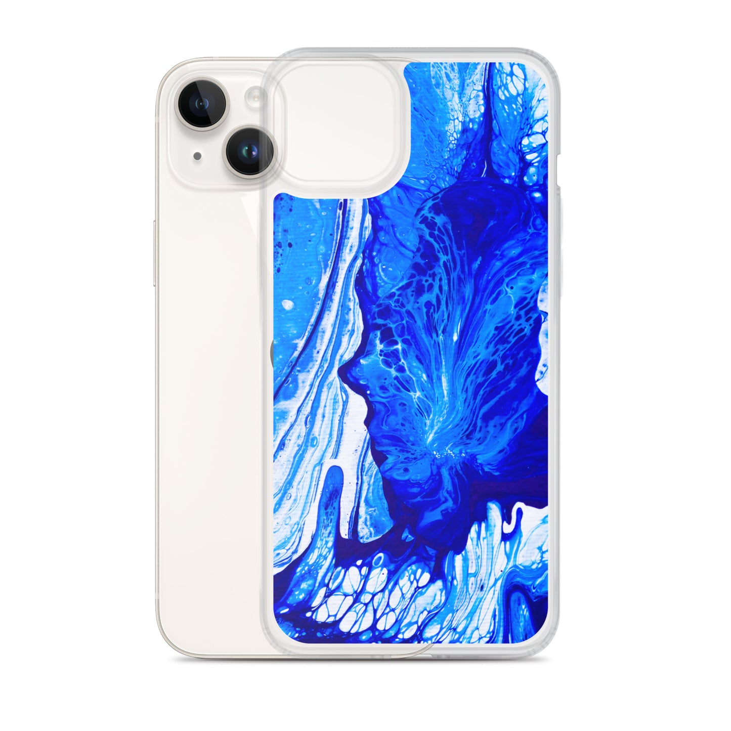 NightOwl Studio Custom Phone Case Compatible with iPhone, Ultra Slim Cover with Heavy Duty Scratch Resistant Shockproof Protection, Ms. Blue