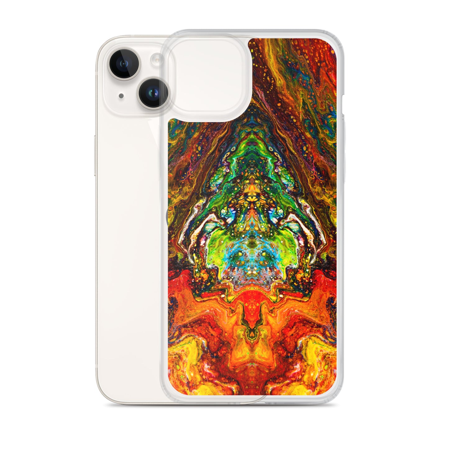 NightOwl Studio Custom Phone Case Compatible with iPhone, Ultra Slim Cover with Heavy Duty Scratch Resistant Shockproof Protection, Psychedelic Something