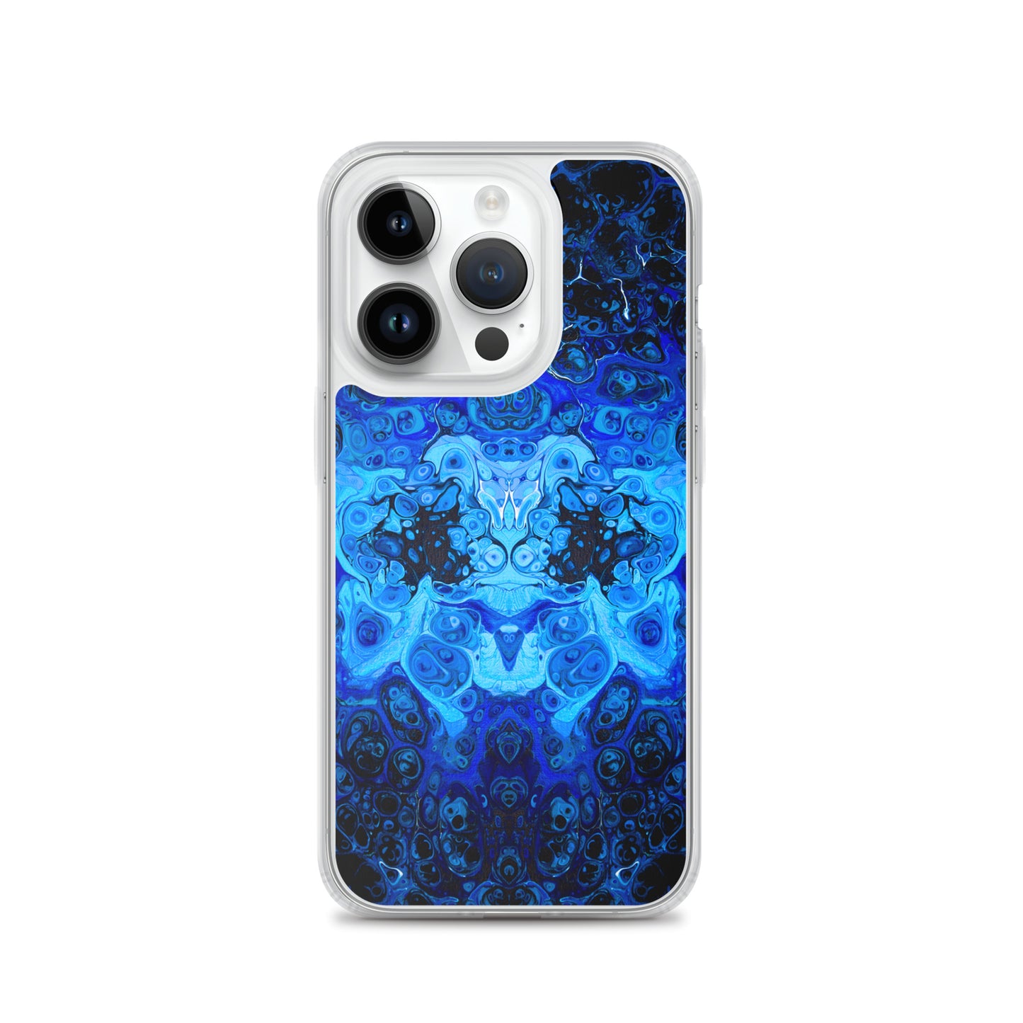 NightOwl Studio Custom Phone Case Compatible with iPhone, Ultra Slim Cover with Heavy Duty Scratch Resistant Shockproof Protection, Blue Bliss