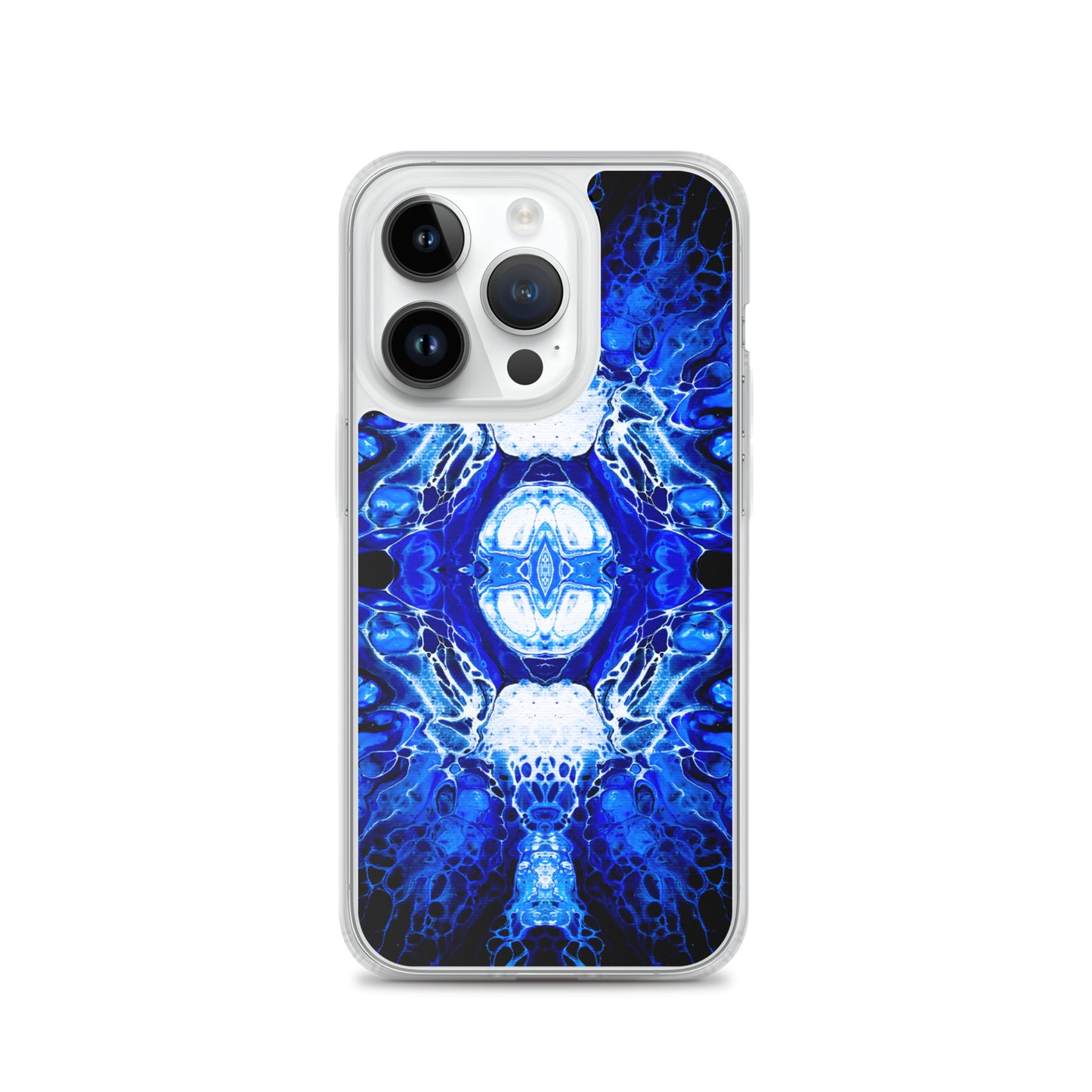 NightOwl Studio Custom Phone Case Compatible with iPhone, Ultra Slim Cover with Heavy Duty Scratch Resistant Shockproof Protection, Blue Nucleus