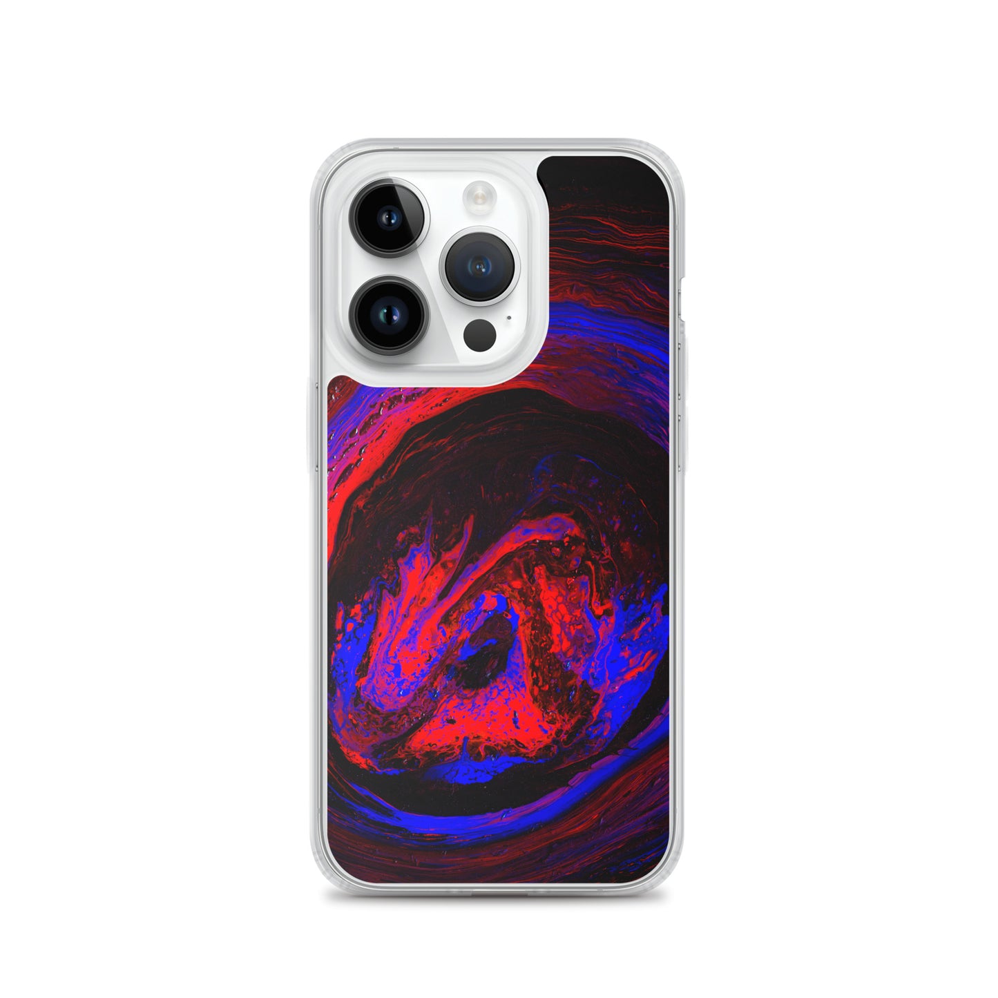 NightOwl Studio Custom Phone Case Compatible with iPhone, Ultra Slim Cover with Heavy Duty Scratch Resistant Shockproof Protection, Red Vortex