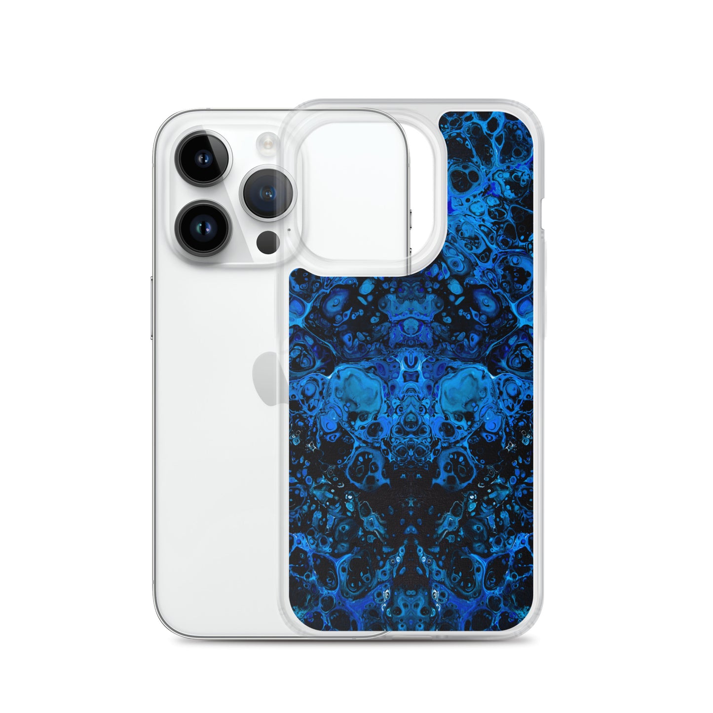 NightOwl Studio Custom Phone Case Compatible with iPhone, Ultra Slim Cover with Heavy Duty Scratch Resistant Shockproof Protection, Azul