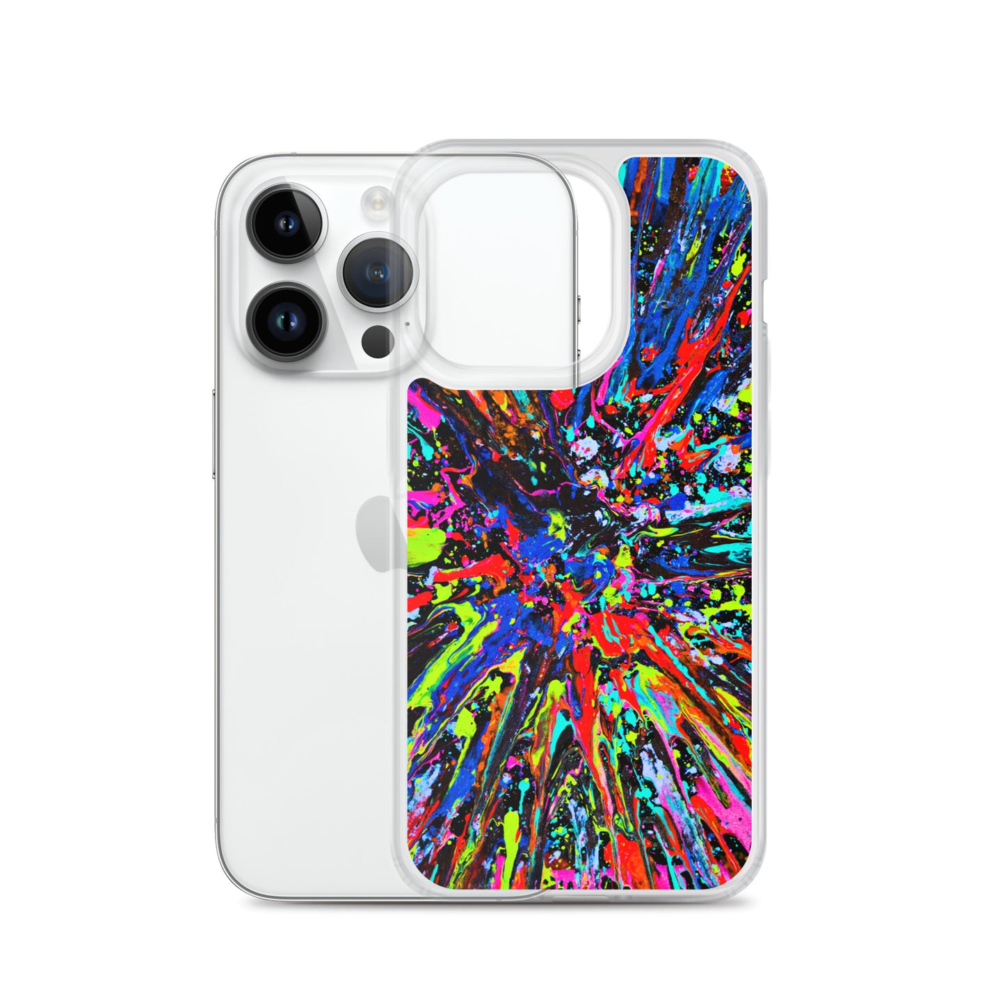 NightOwl Studio Custom Phone Case Compatible with iPhone, Ultra Slim Cover with Heavy Duty Scratch Resistant Shockproof Protection, Splatter