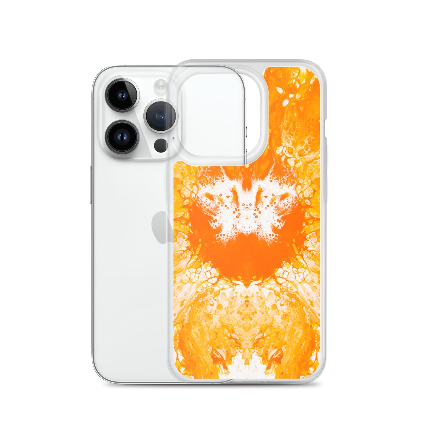 NightOwl Studio Custom Phone Case Compatible with iPhone, Ultra Slim Cover with Heavy Duty Scratch Resistant Shockproof Protection, Naranja