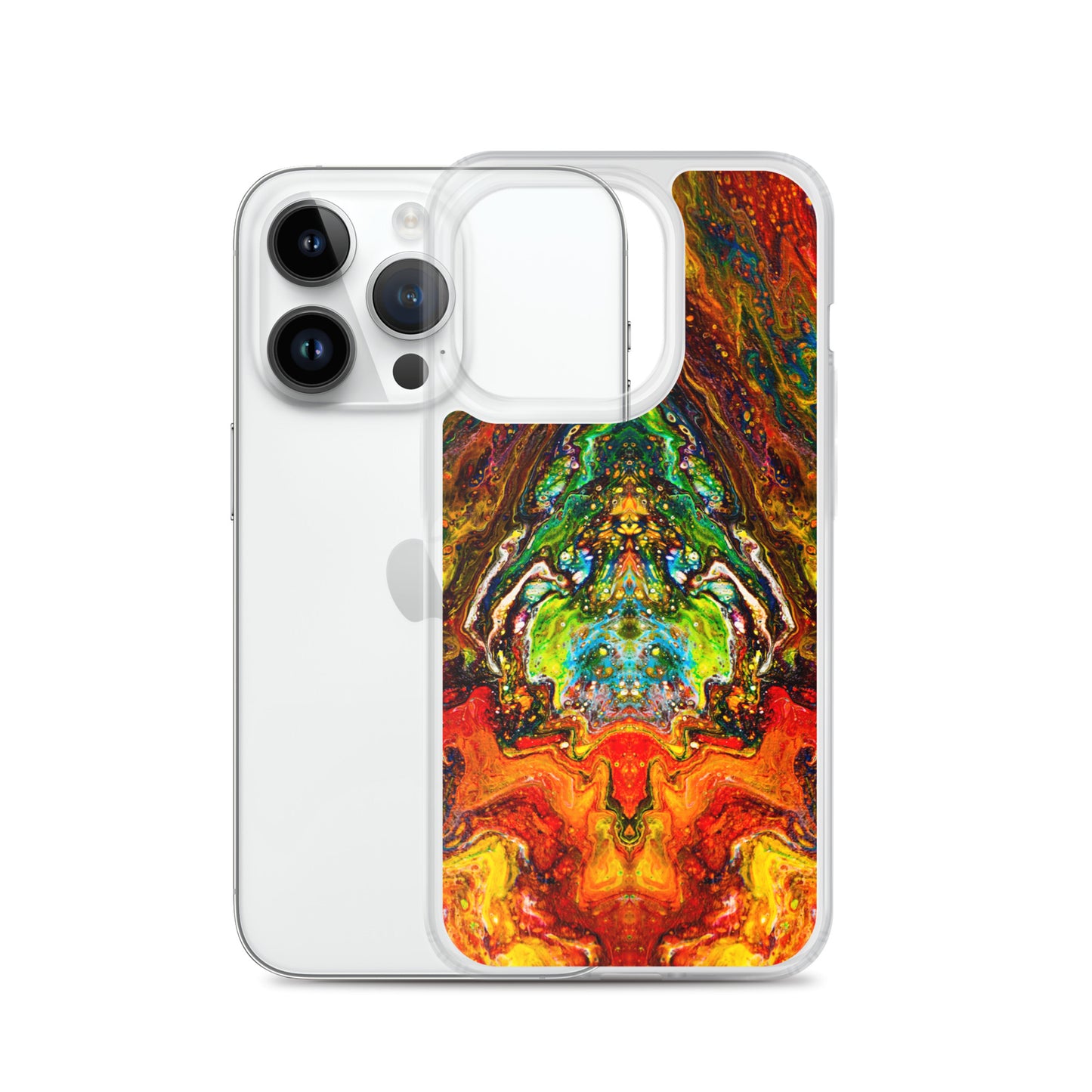 NightOwl Studio Custom Phone Case Compatible with iPhone, Ultra Slim Cover with Heavy Duty Scratch Resistant Shockproof Protection, Psychedelic Something