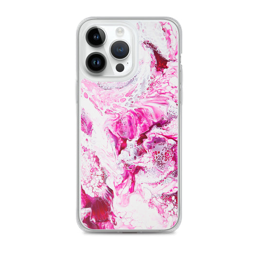 NightOwl Studio Custom Phone Case Compatible with iPhone, Ultra Slim Cover with Heavy Duty Scratch Resistant Shockproof Protection, Pink Distortion