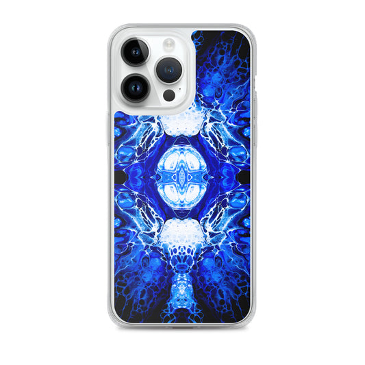 NightOwl Studio Custom Phone Case Compatible with iPhone, Ultra Slim Cover with Heavy Duty Scratch Resistant Shockproof Protection, Blue Nucleus