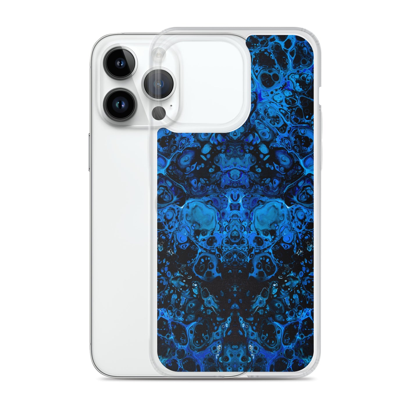 NightOwl Studio Custom Phone Case Compatible with iPhone, Ultra Slim Cover with Heavy Duty Scratch Resistant Shockproof Protection, Azul