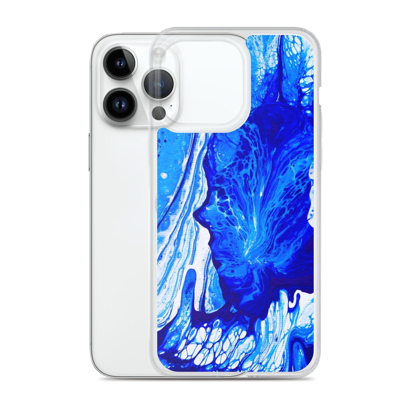 NightOwl Studio Custom Phone Case Compatible with iPhone, Ultra Slim Cover with Heavy Duty Scratch Resistant Shockproof Protection, Ms. Blue