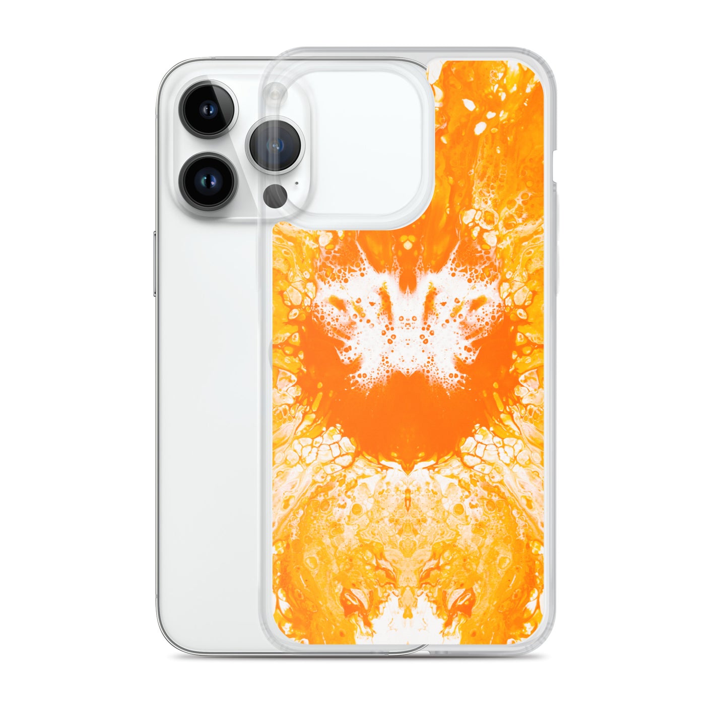 NightOwl Studio Custom Phone Case Compatible with iPhone, Ultra Slim Cover with Heavy Duty Scratch Resistant Shockproof Protection, Naranja