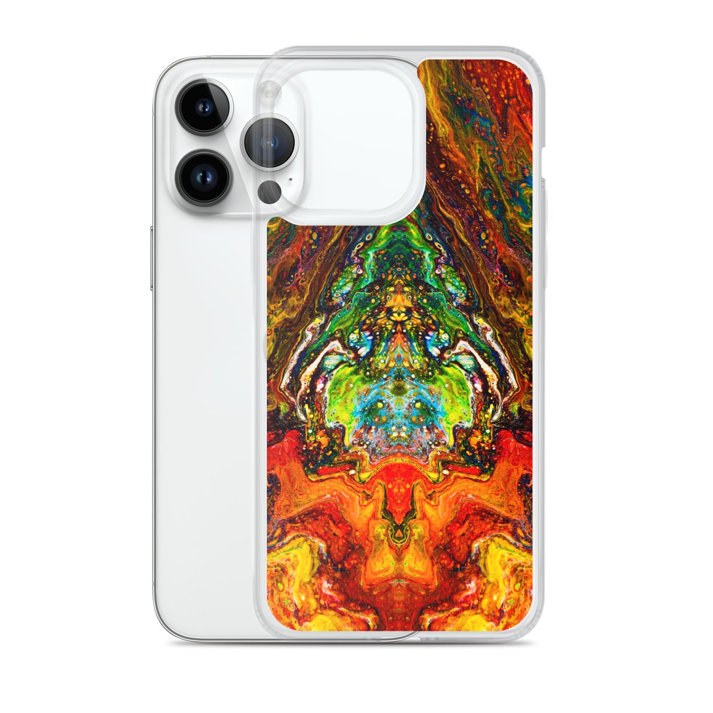 NightOwl Studio Custom Phone Case Compatible with iPhone, Ultra Slim Cover with Heavy Duty Scratch Resistant Shockproof Protection, Psychedelic Something